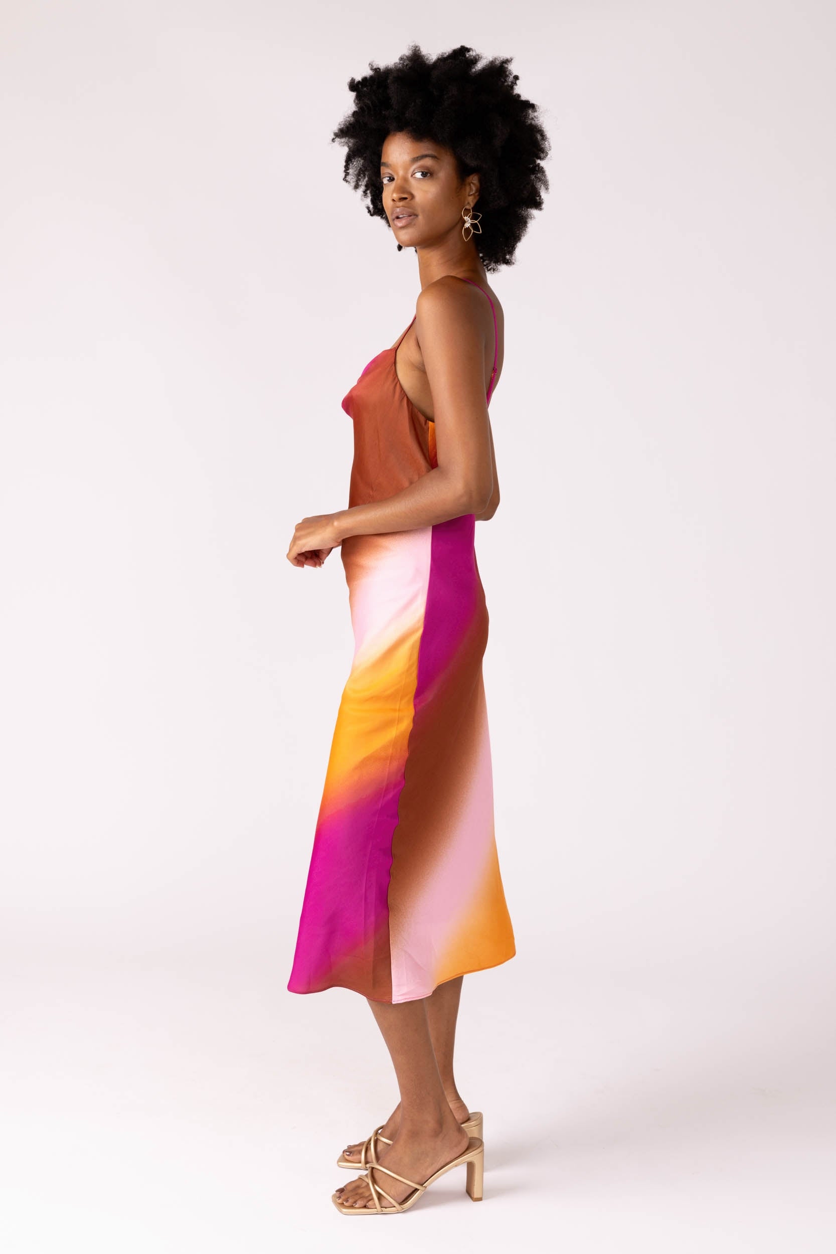 Quinn Midi Slip Dress - fab'rik