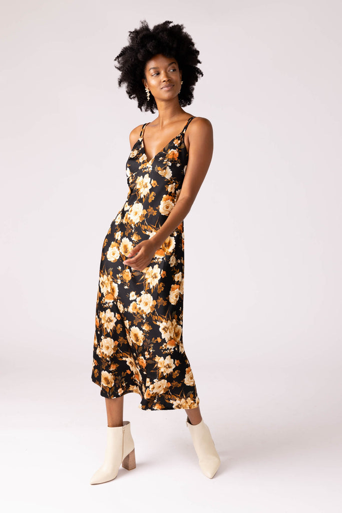 Tasha Slip Midi Dress - fab'rik