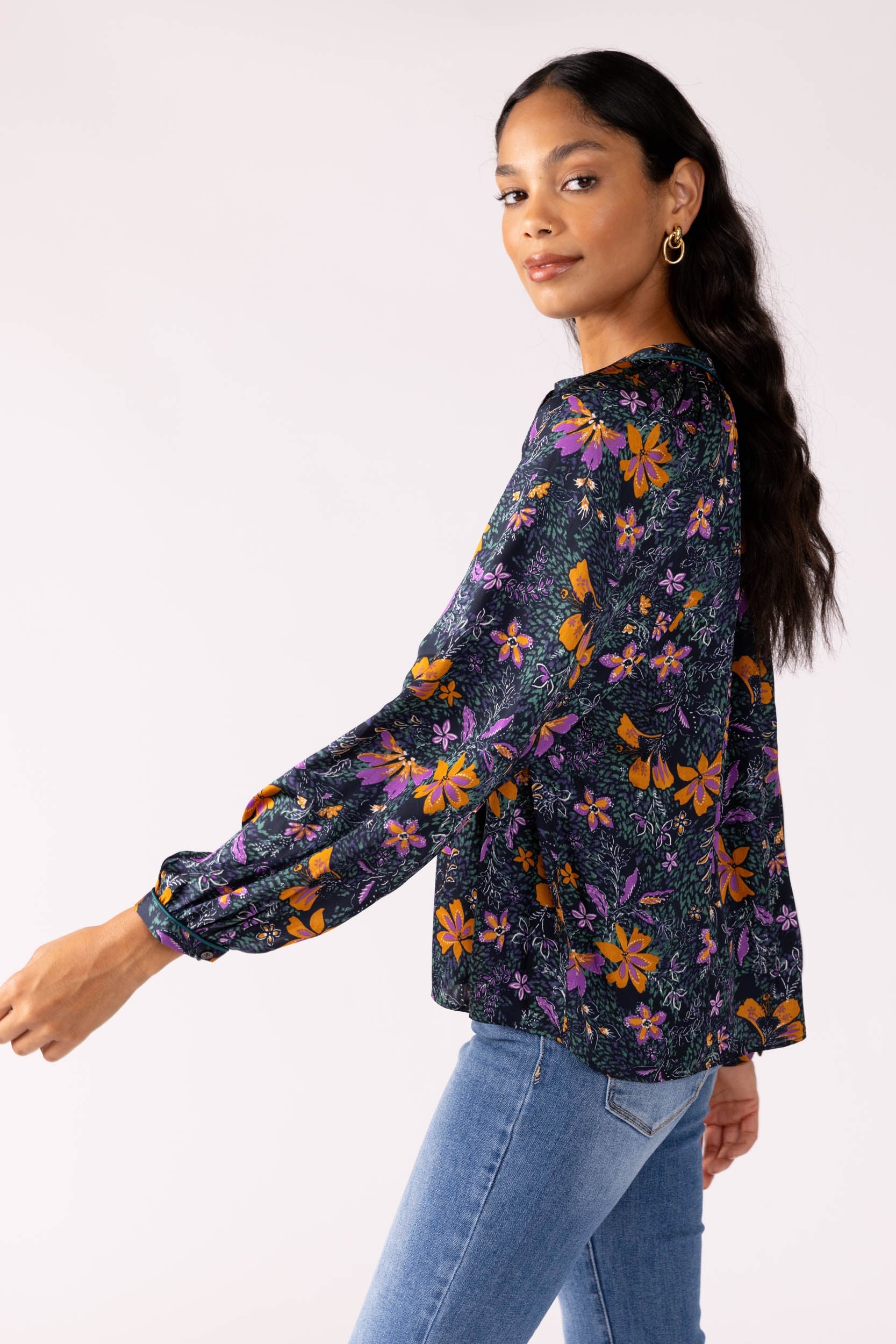 Joy Tie Front Blouse - fab'rik