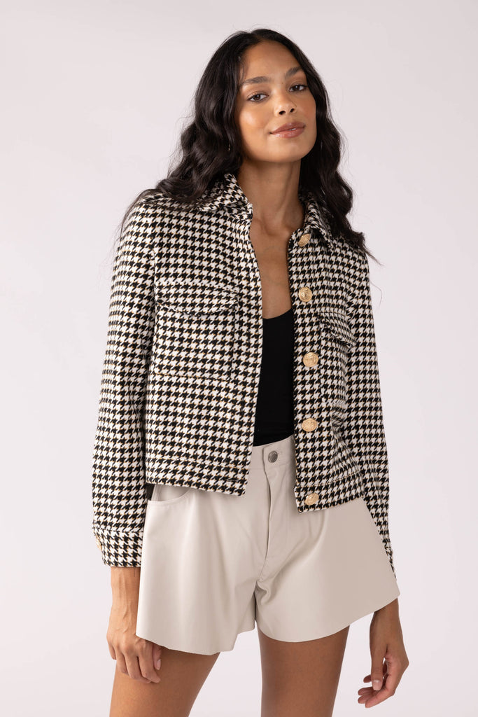 Piper Houndstooth Jacket - fab'rik