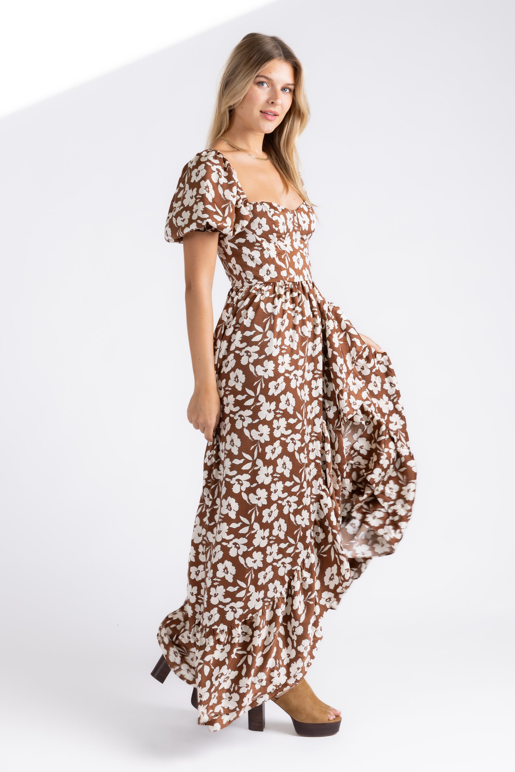 Colette Floral Midi Dress - fab'rik