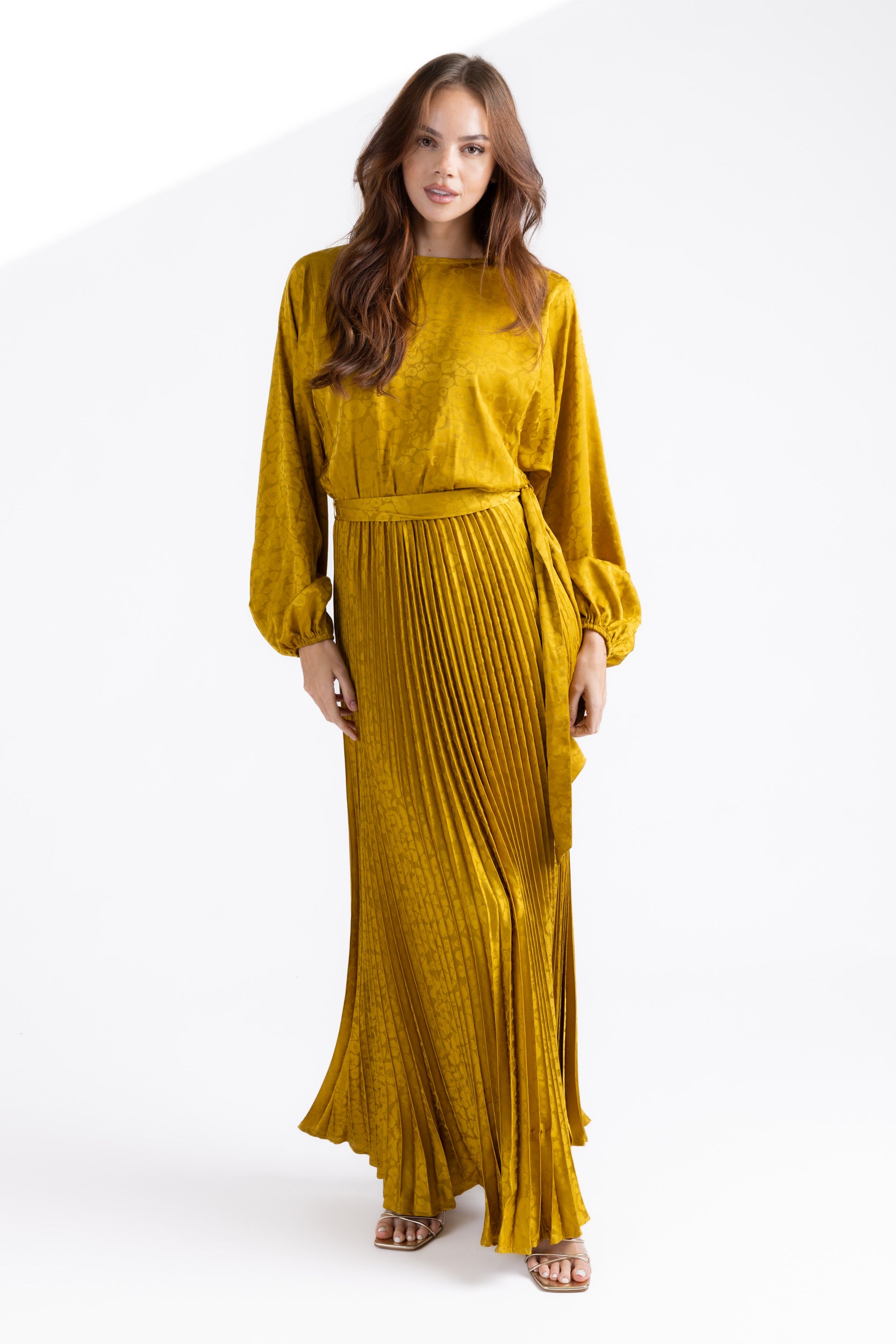 Devin Pleated Maxi Dress - fab'rik