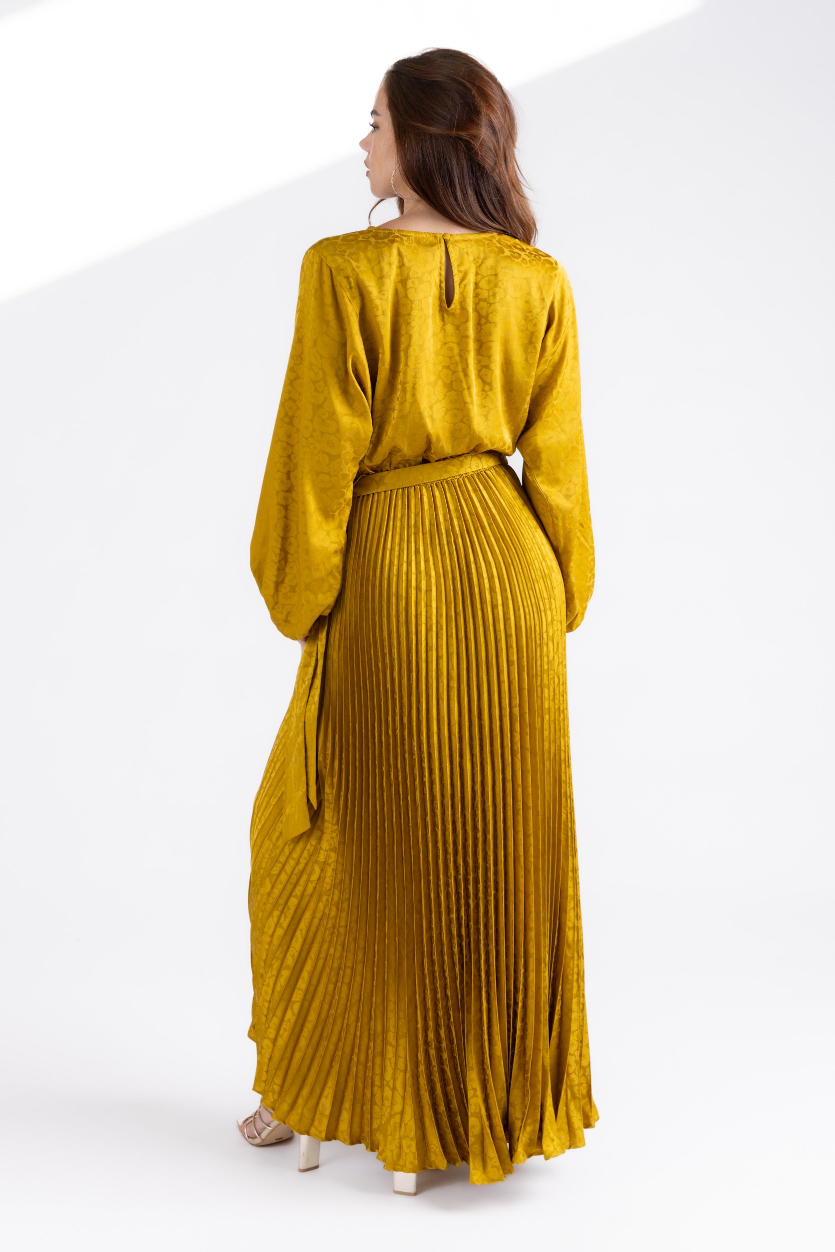 Devin Pleated Maxi Dress - fab'rik