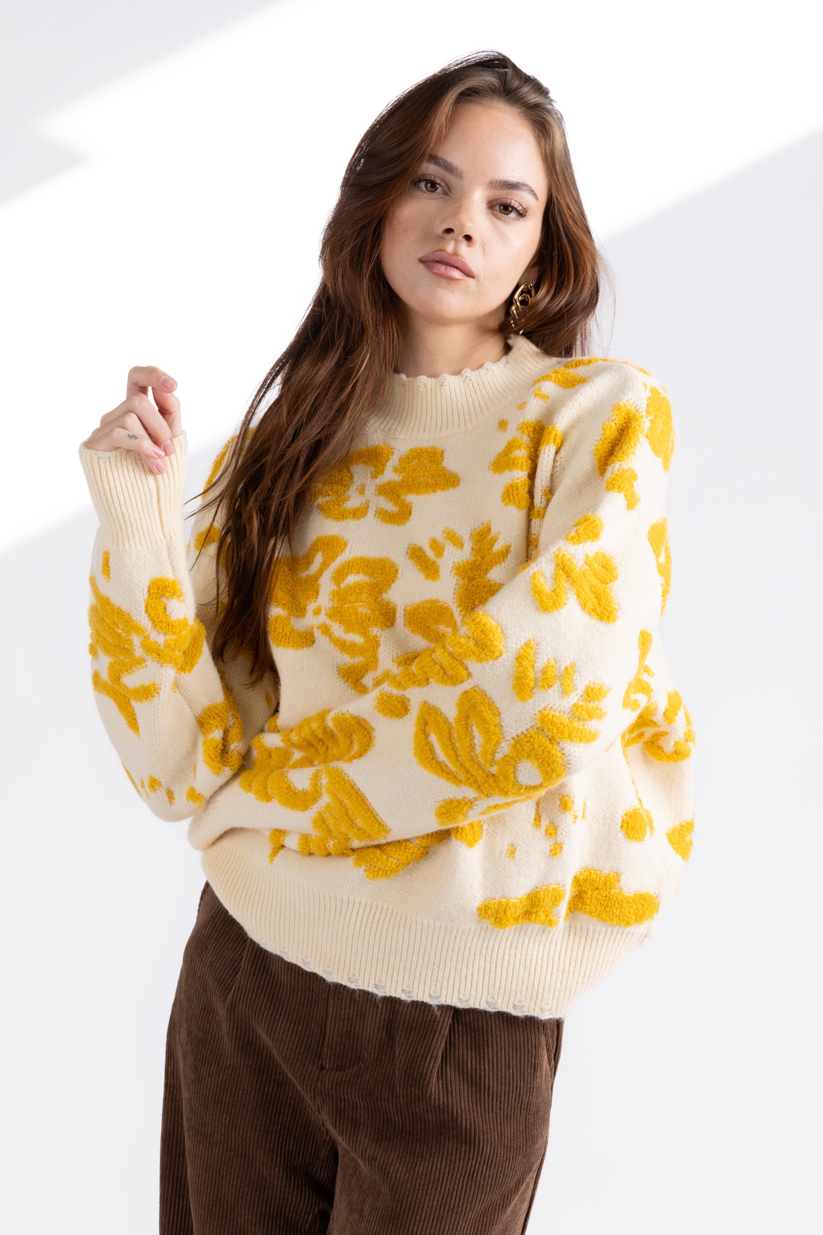 Sunni Floral Sweater - fab'rik