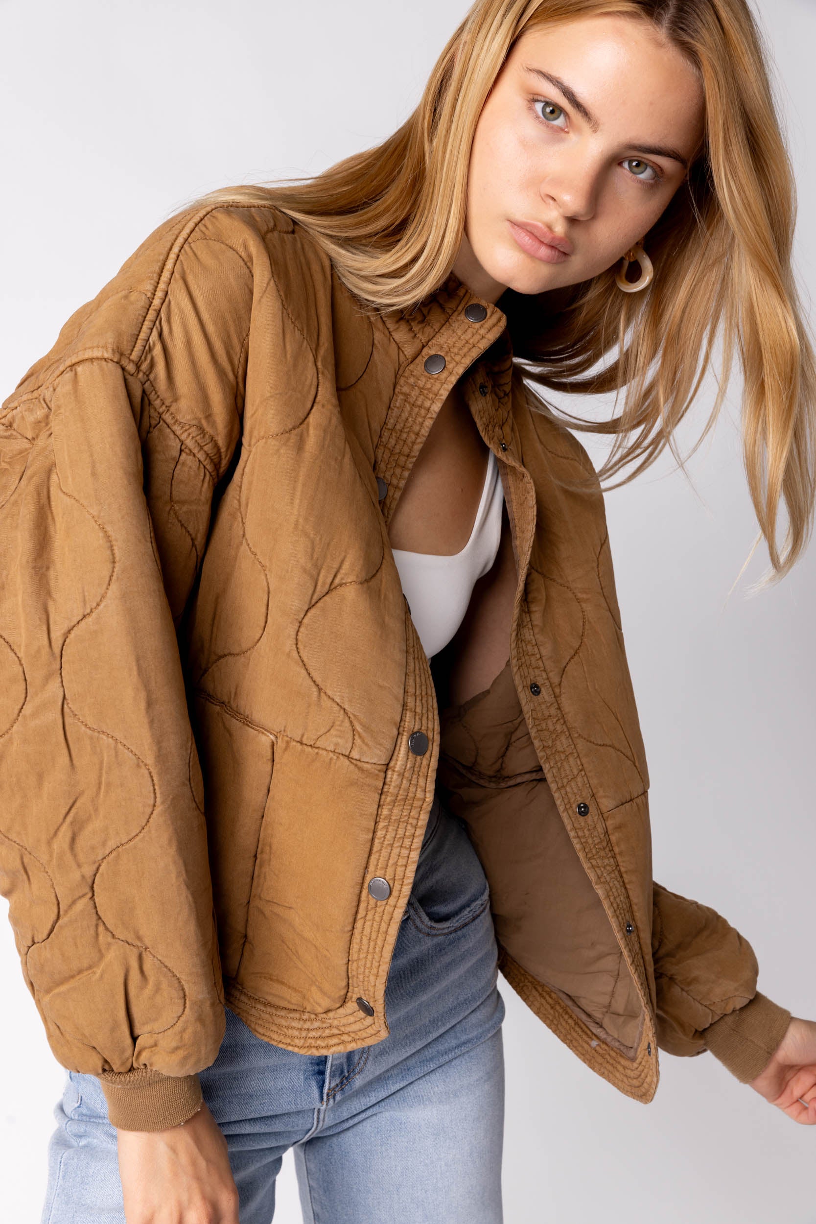 Blank NYC Chai Tea Quilted Jacket - fab'rik