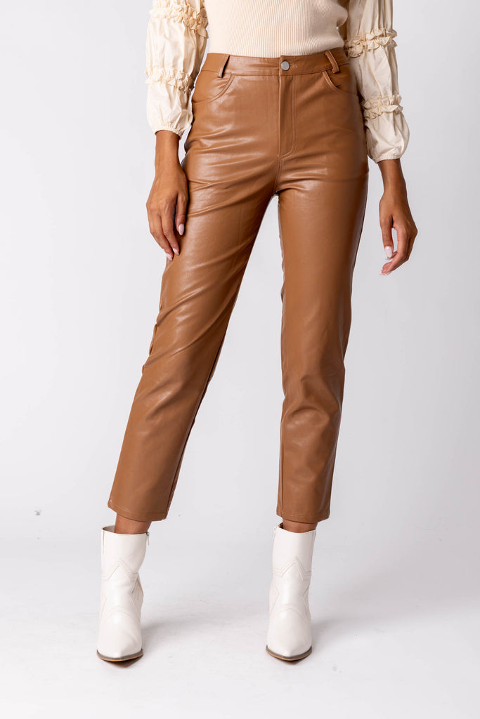 Klara Vegan Leather Pants - fab'rik