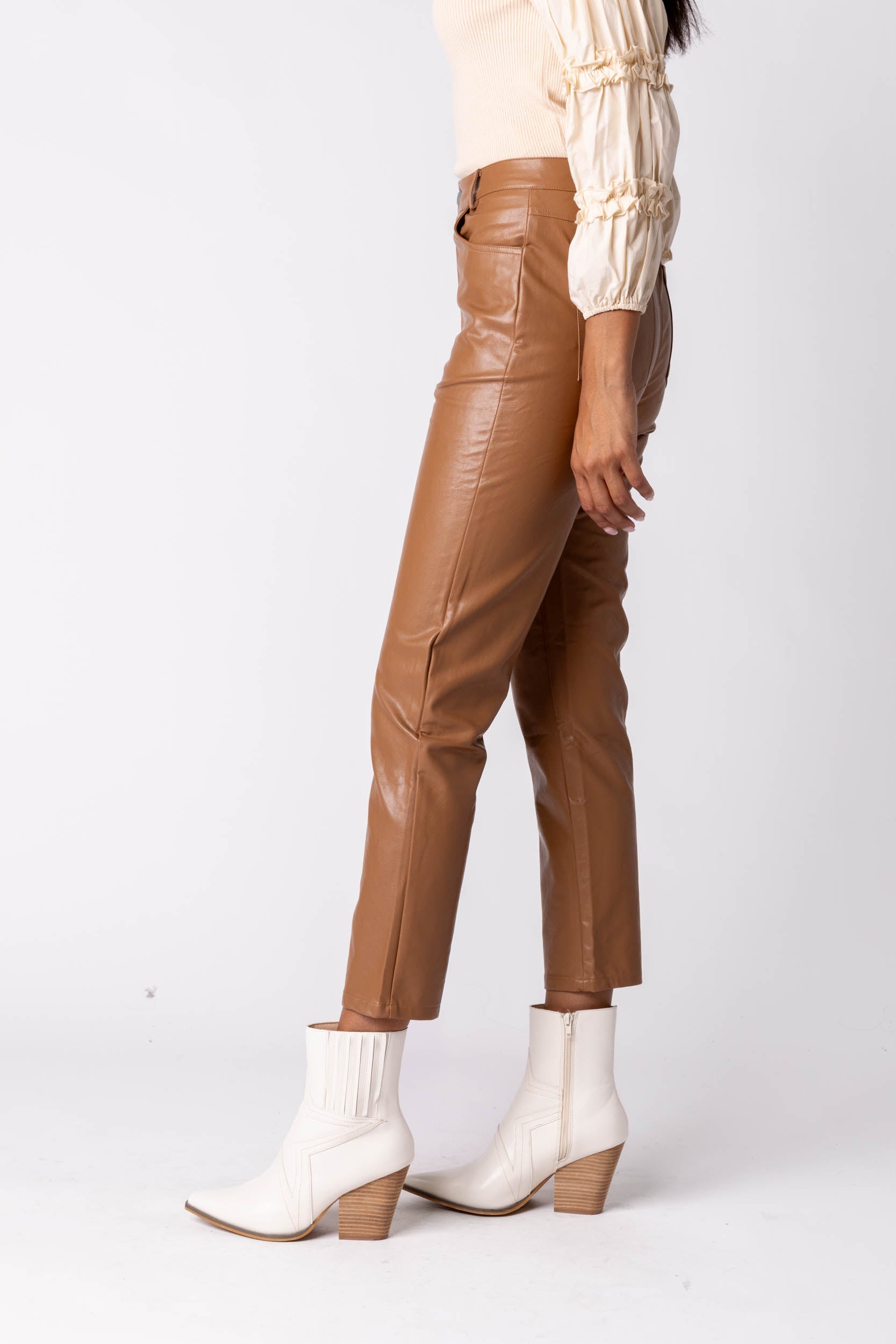 Klara Vegan Leather Pants - fab'rik