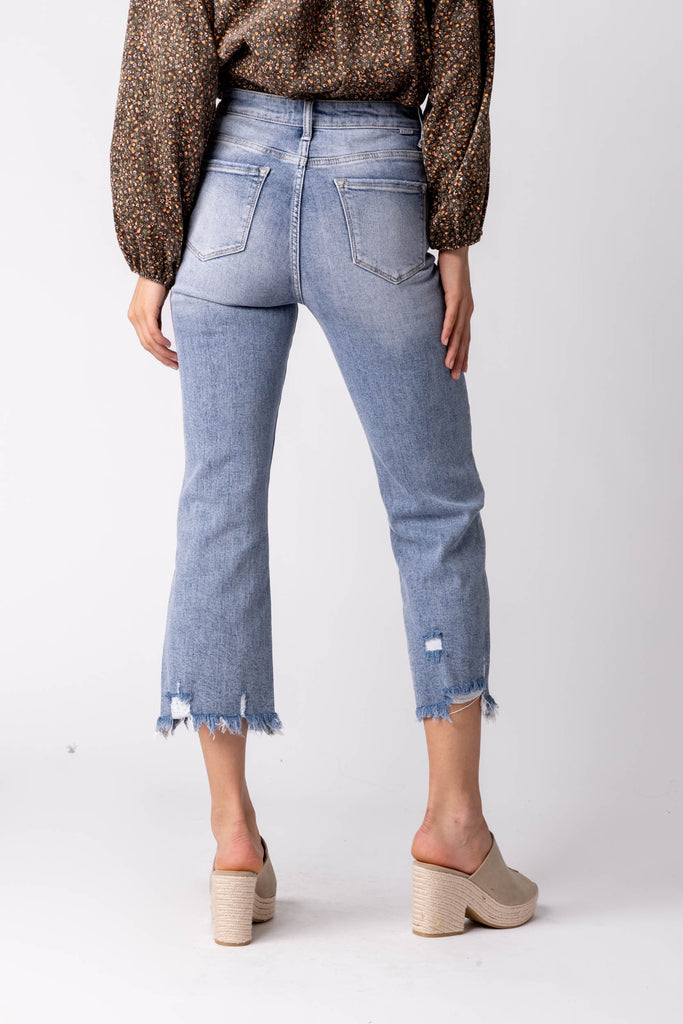 Helena Cropped Straight Leg Jeans - fab'rik