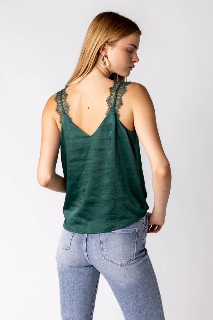 Camden Lace Trim Tank - fab'rik