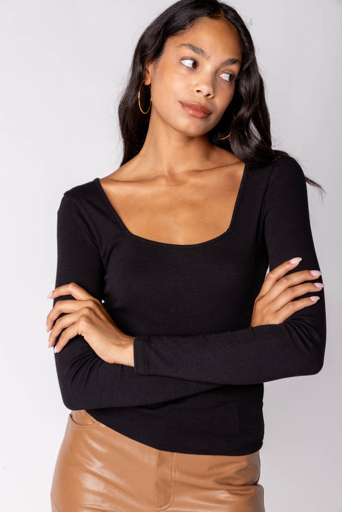 Beatrix Square Neckline Top - fab'rik