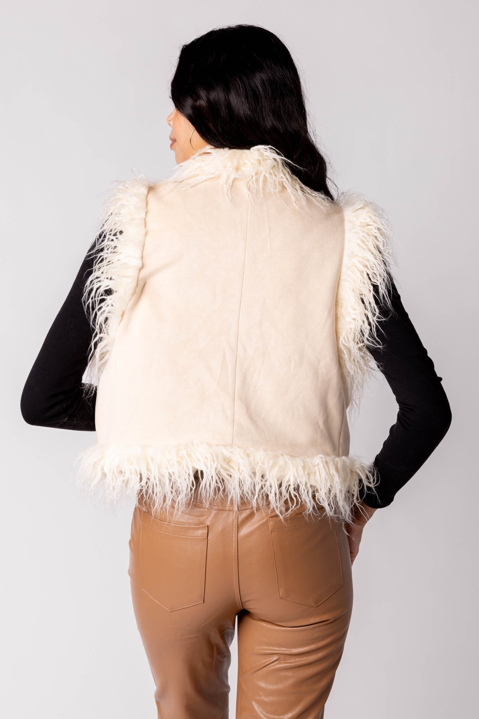 Tatum Fur Trim Vest - fab'rik