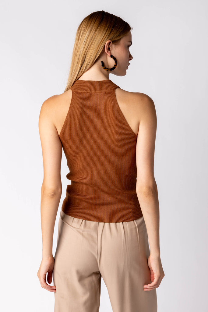 Adeline Knit Halter Tank - fab'rik