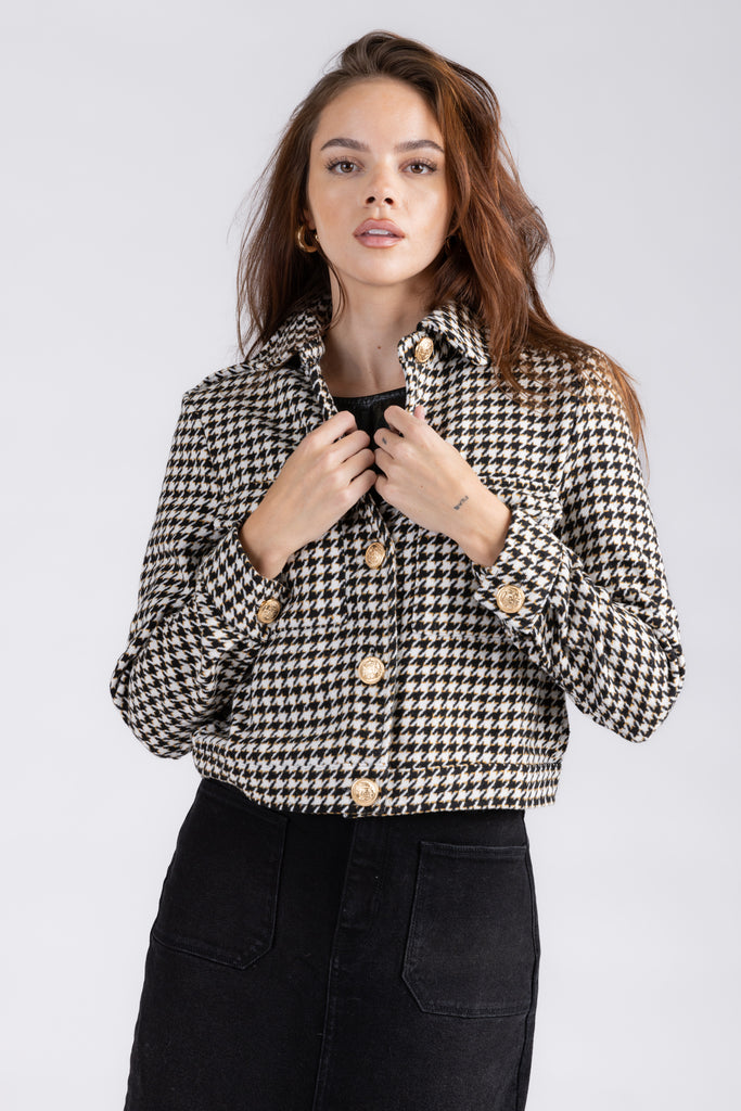 Piper Houndstooth Jacket - fab'rik