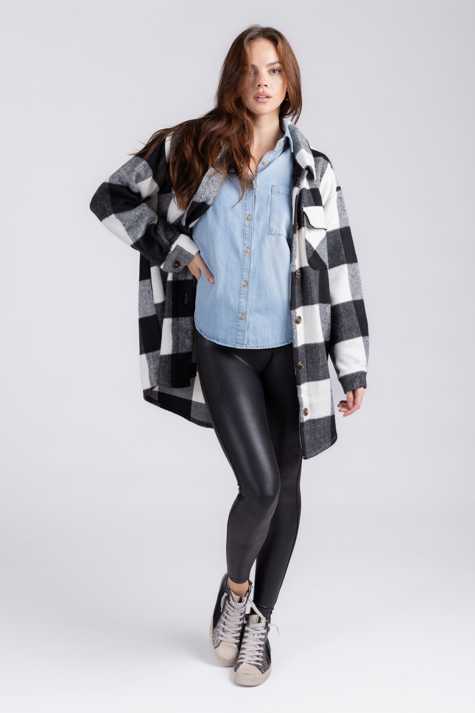 Ainsley Plaid Shacket - fab'rik