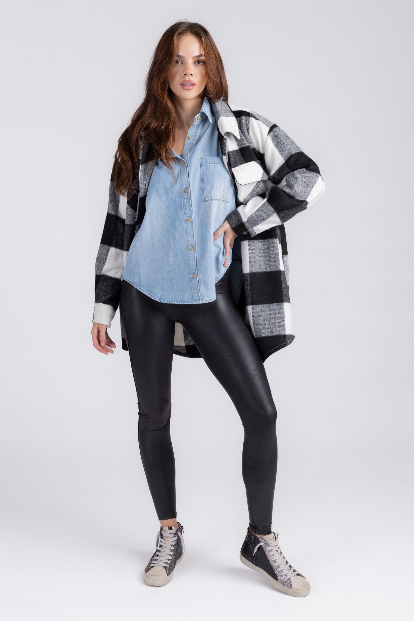 Ainsley Plaid Shacket - fab'rik