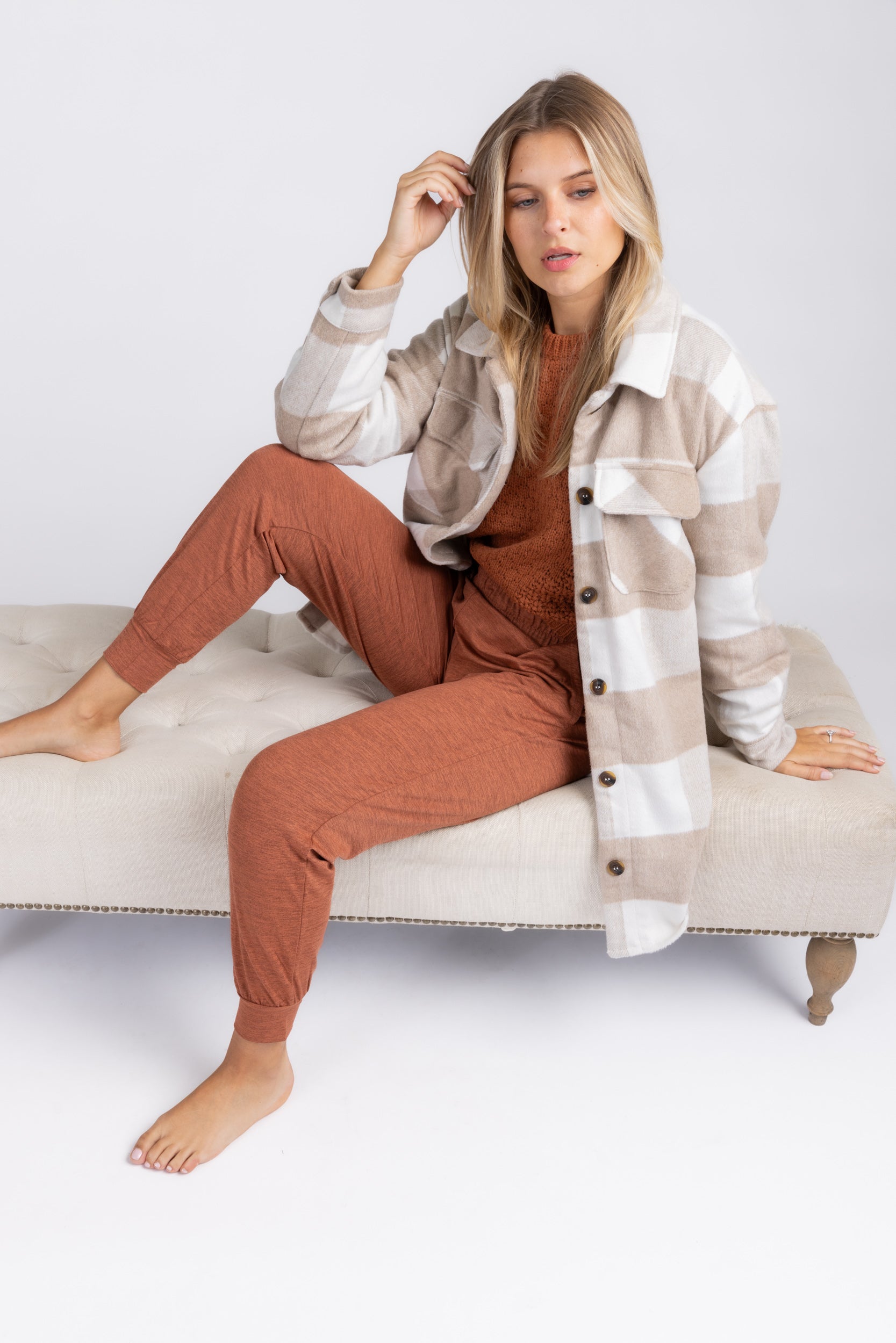 Ainsley Plaid Shacket - fab'rik