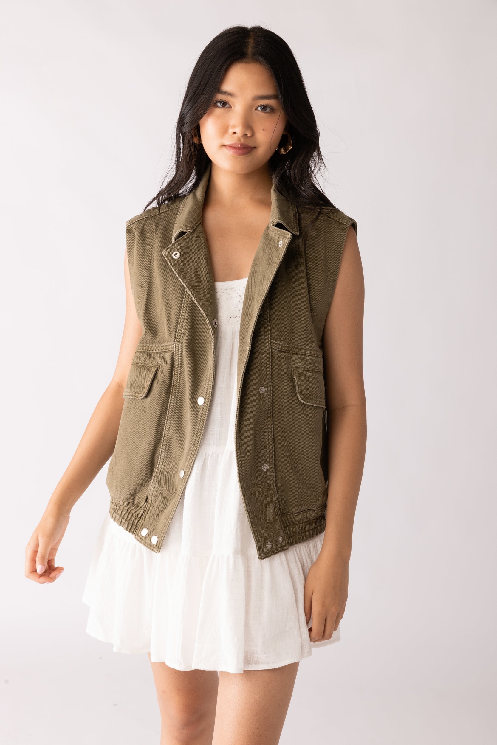 Maya Oversized Utility Vest - fab'rik