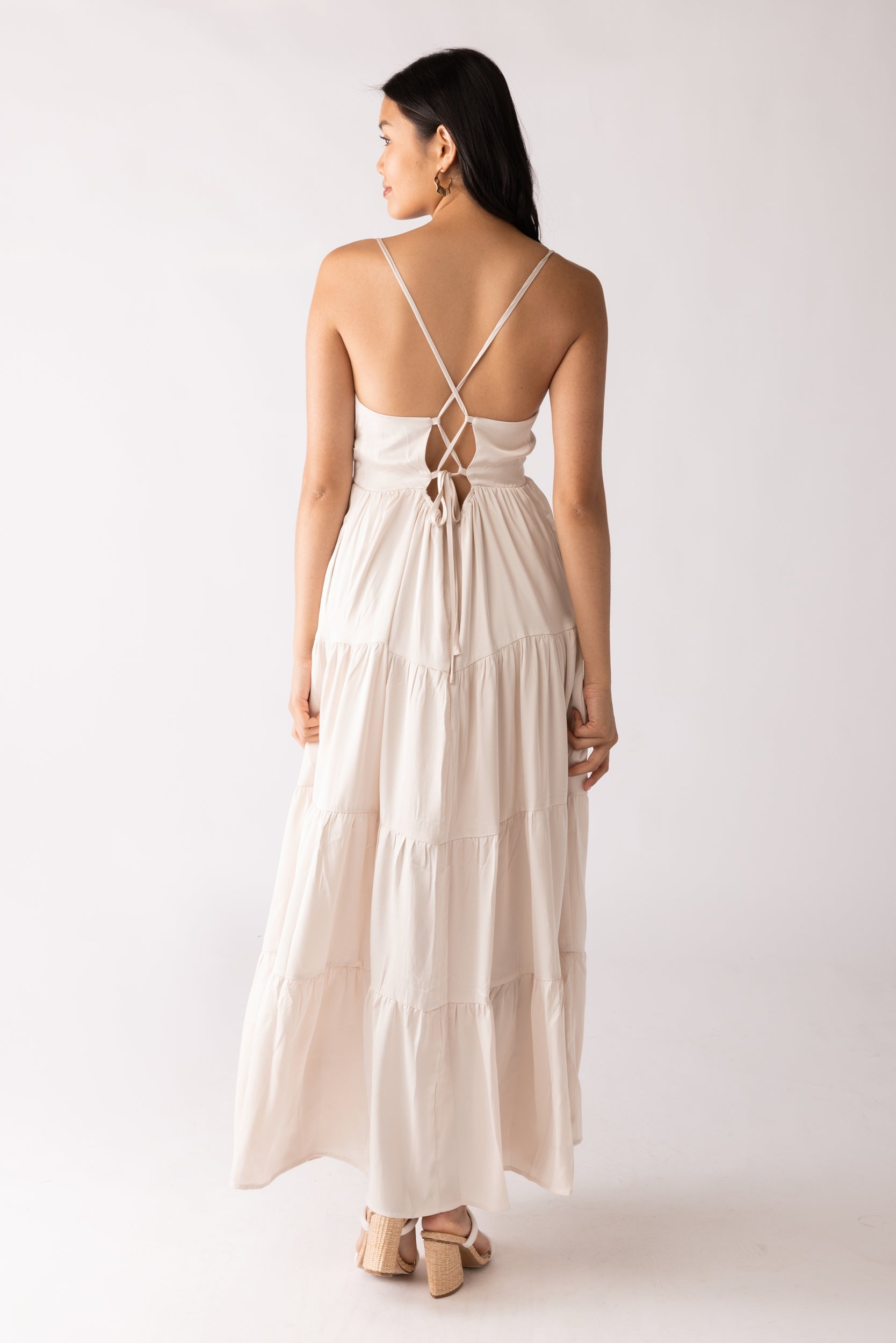 Elaine Tiered Maxi Dress - fab'rik
