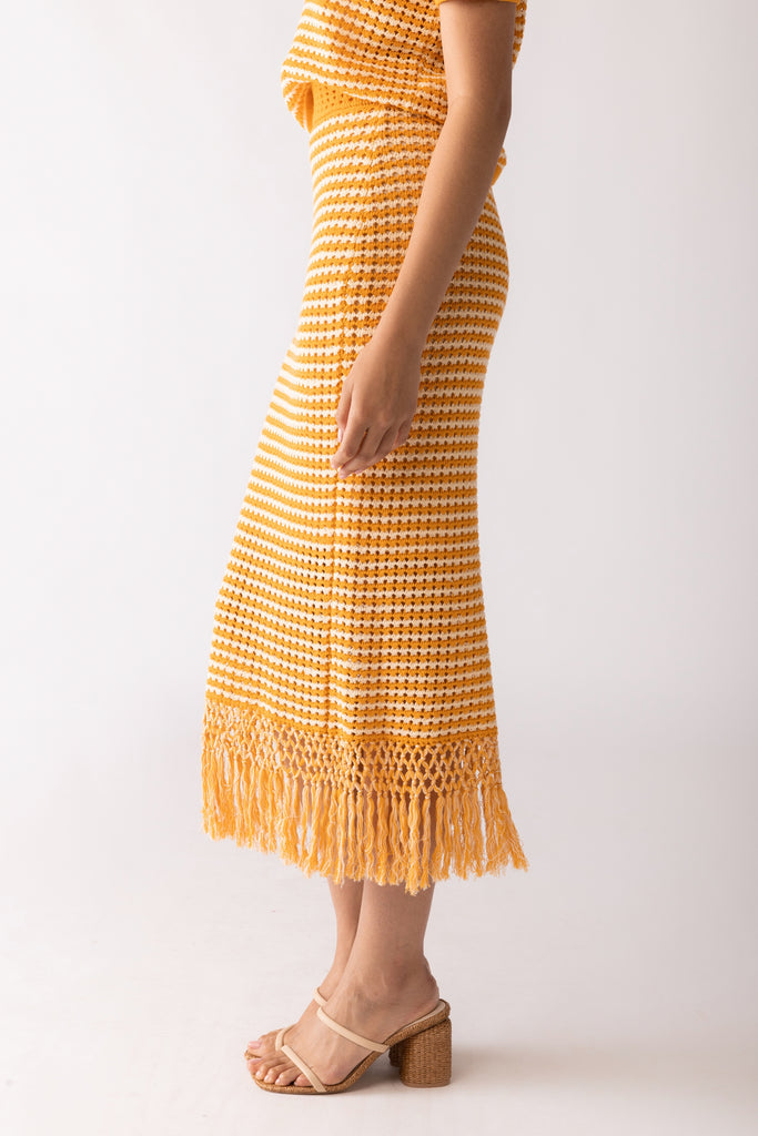 Lacie Crochet Midi Skirt - fab'rik