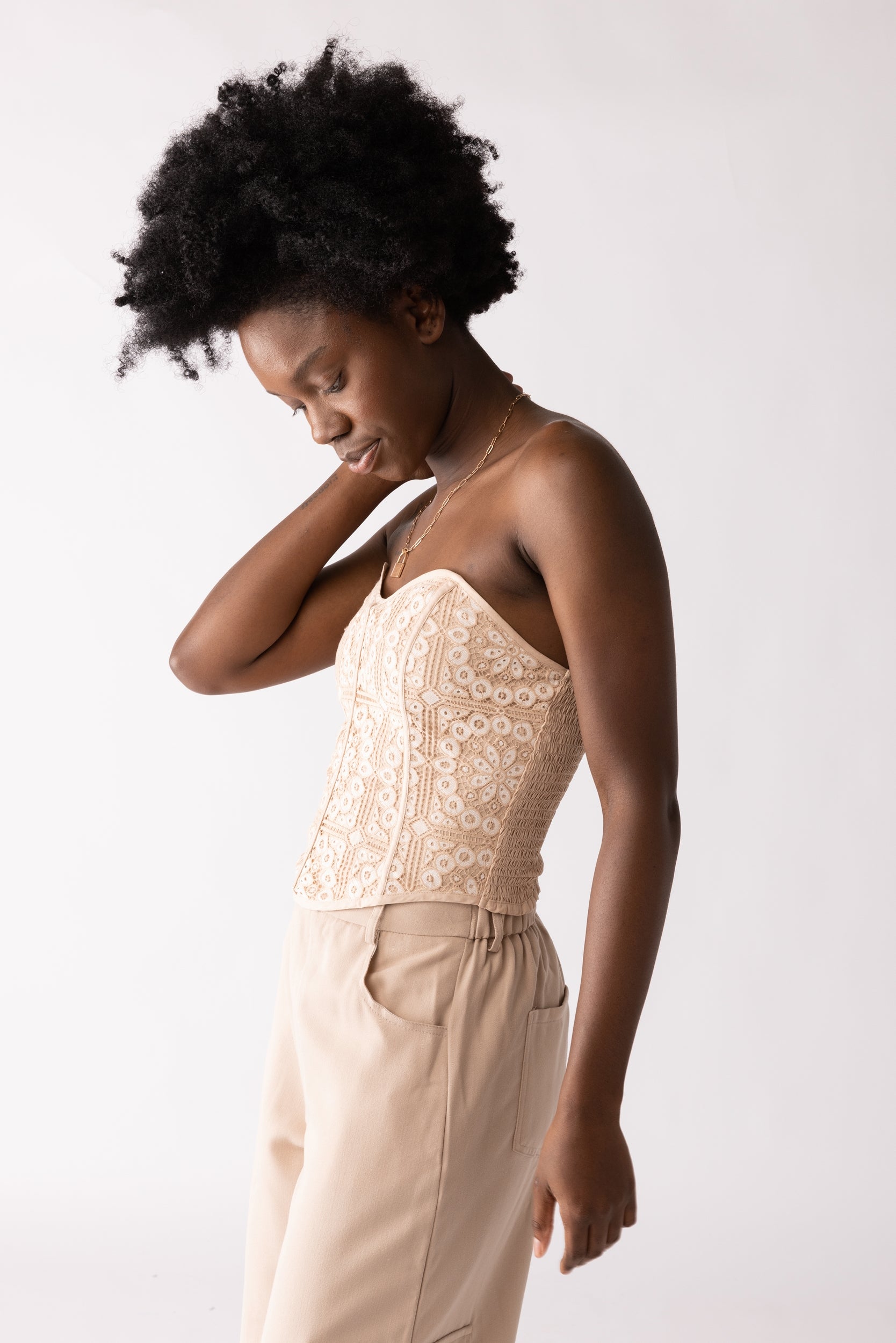 Mabel Lace Corset Top - fab'rik