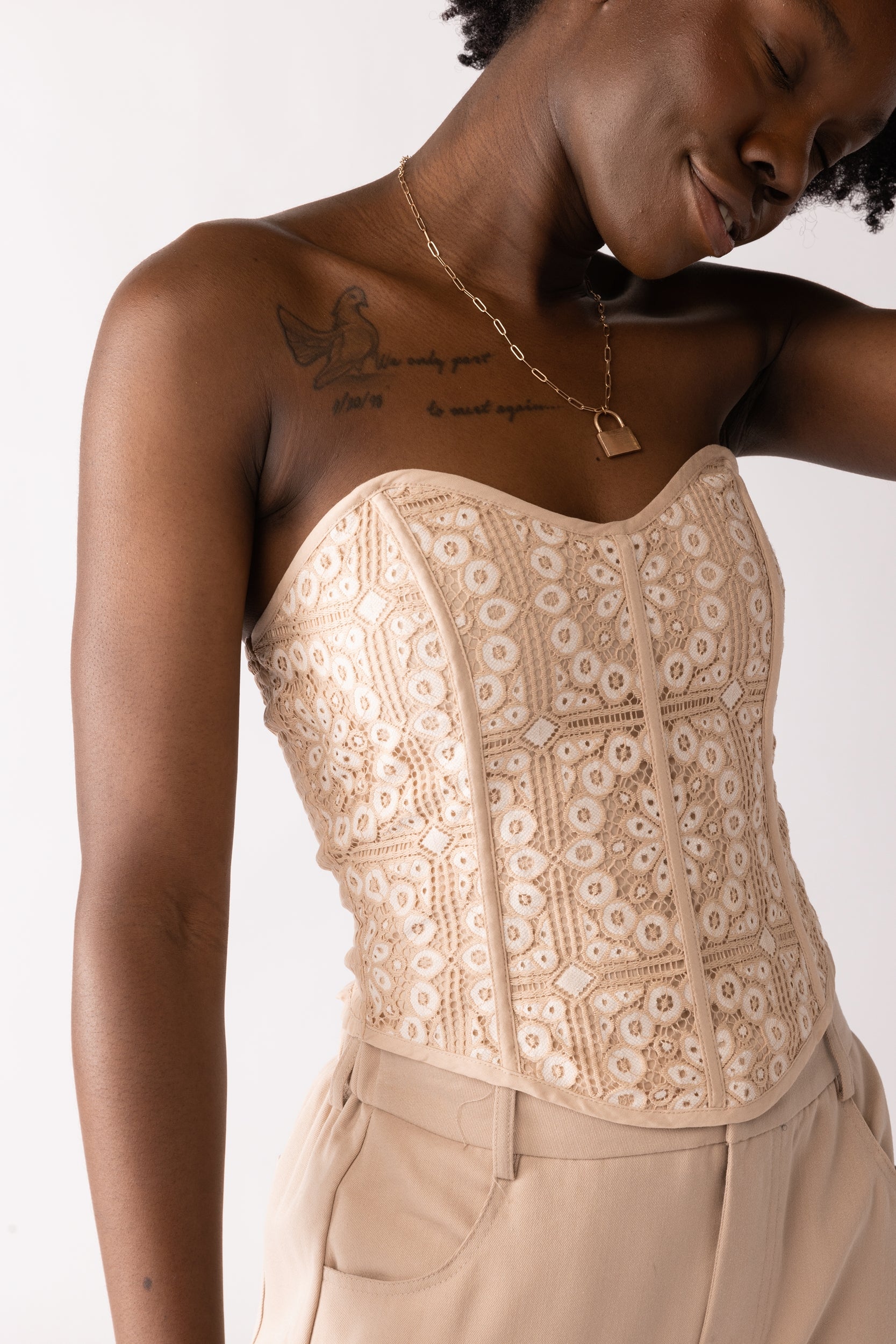 Mabel Lace Corset Top - fab'rik