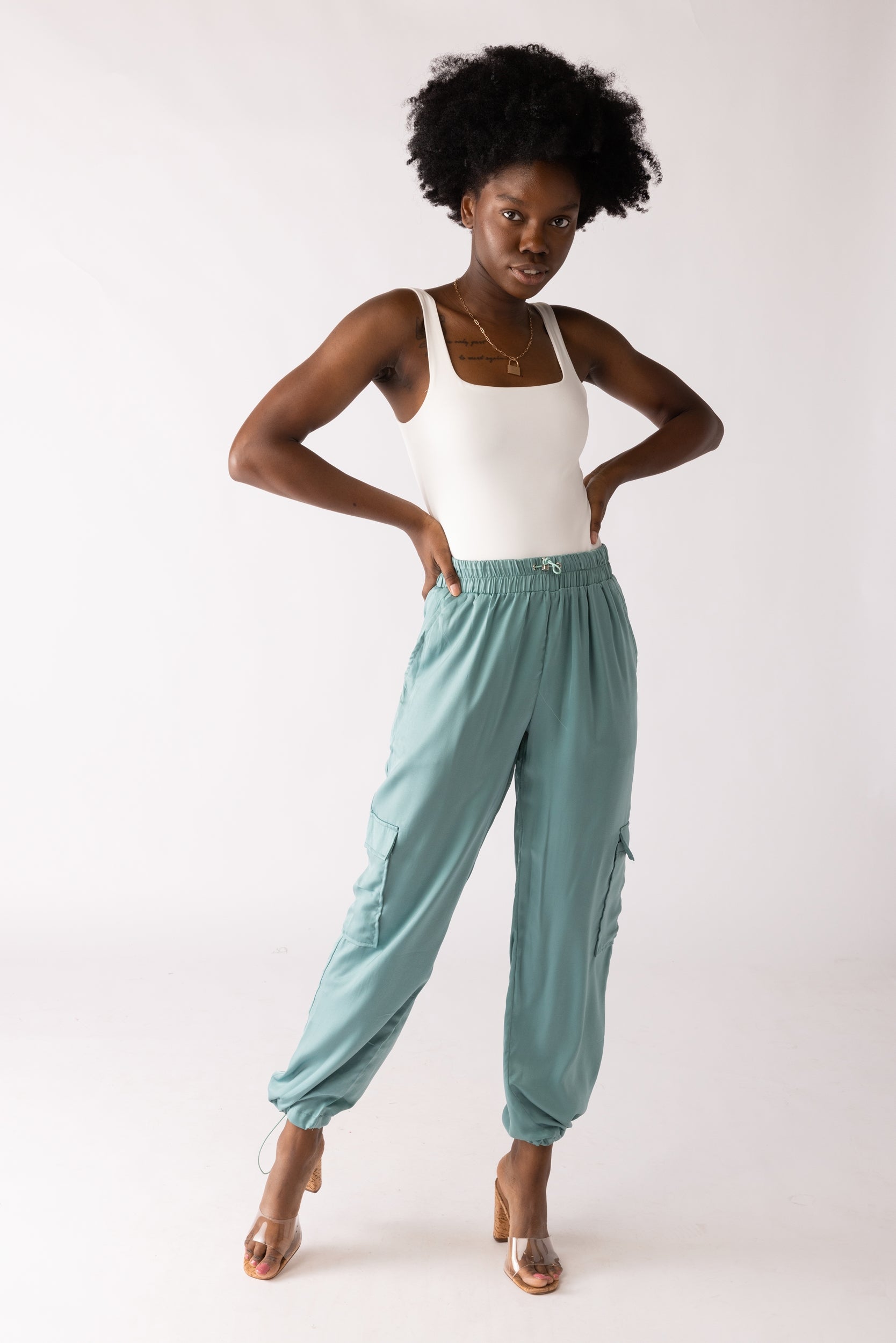 Sasha Drawstring Hem Jogger - fab'rik