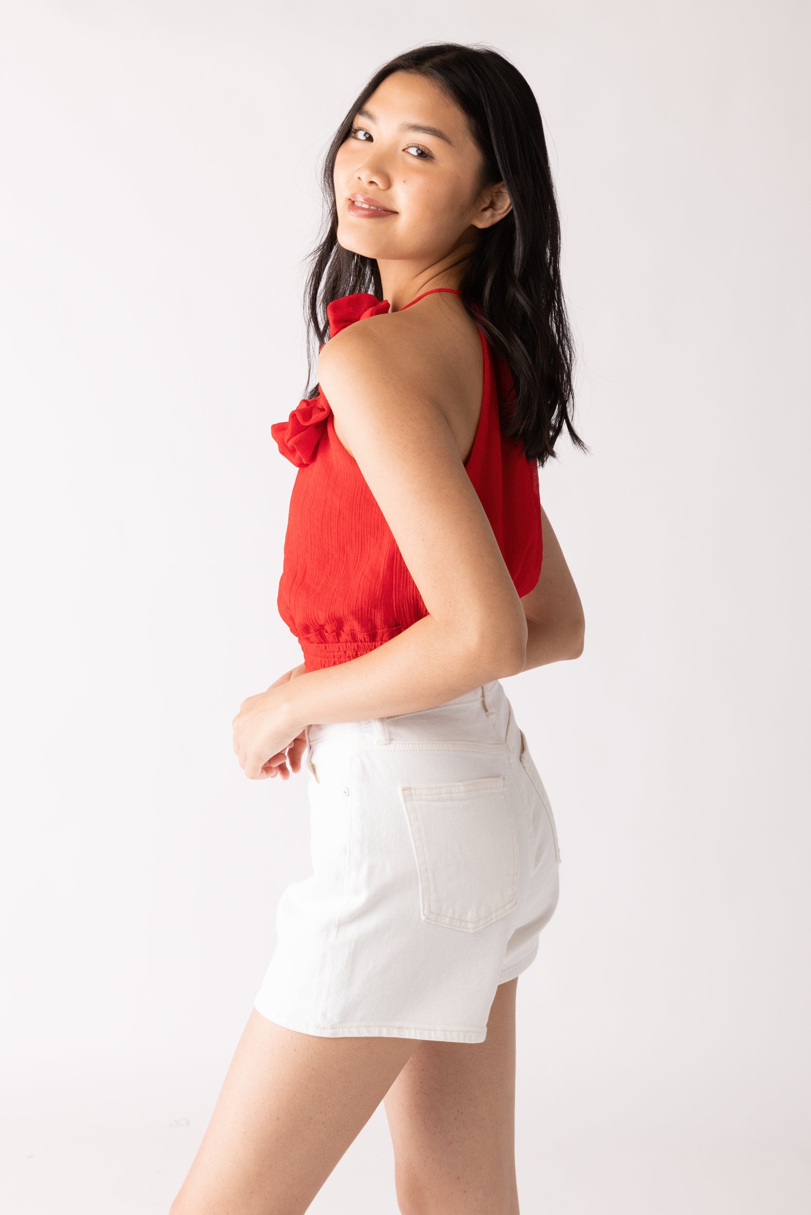 Bridget Floral Detail Top - fab'rik