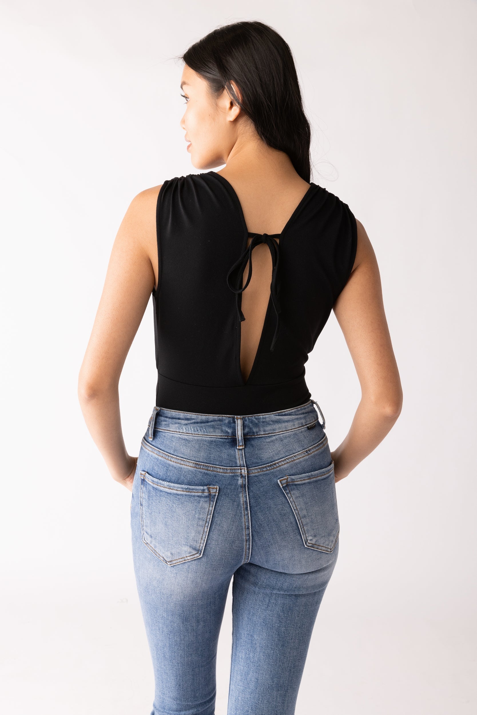 Cecily Gathered Detail Bodysuit - fab'rik