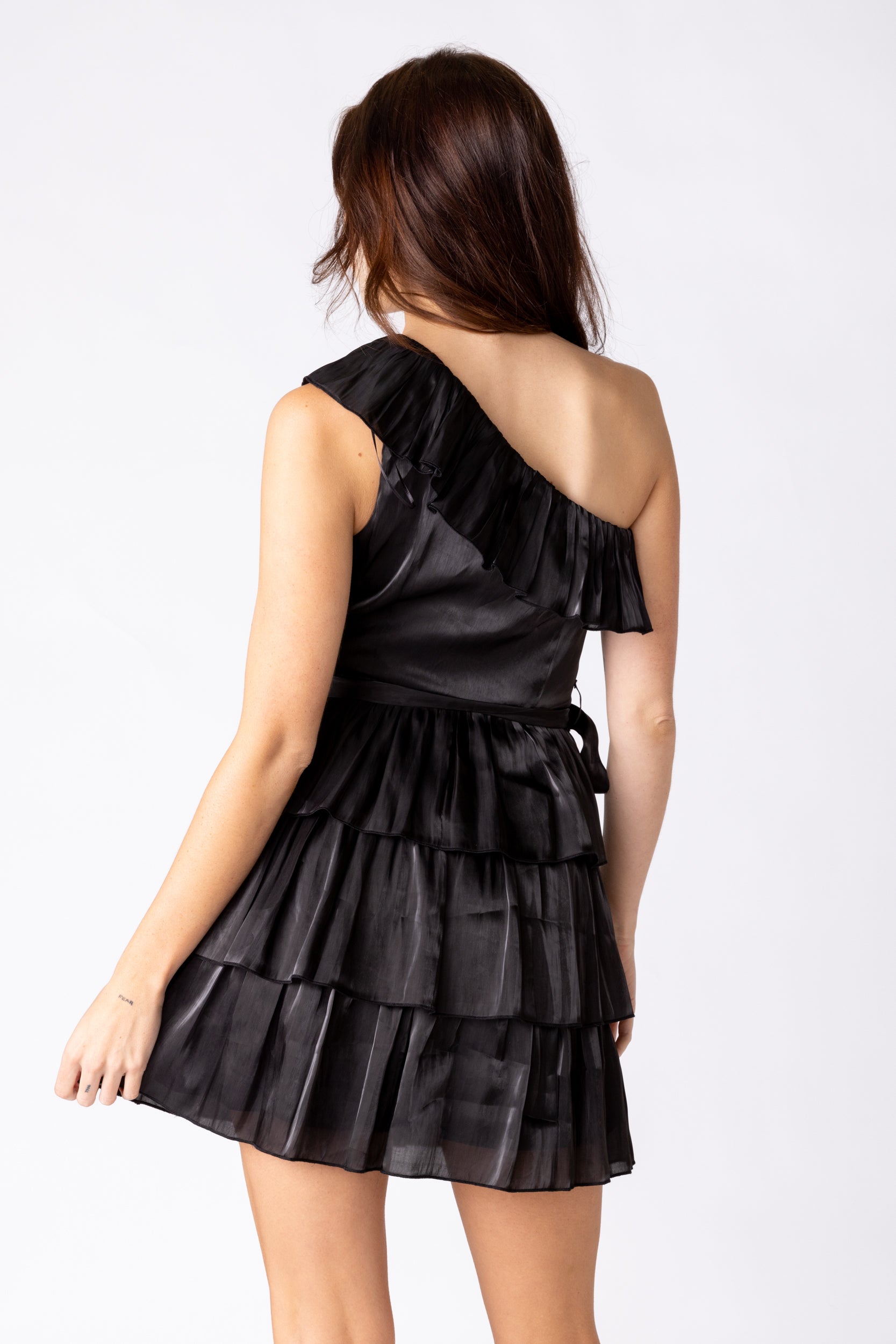 Sims One Shoulder Mini Dress - fab'rik