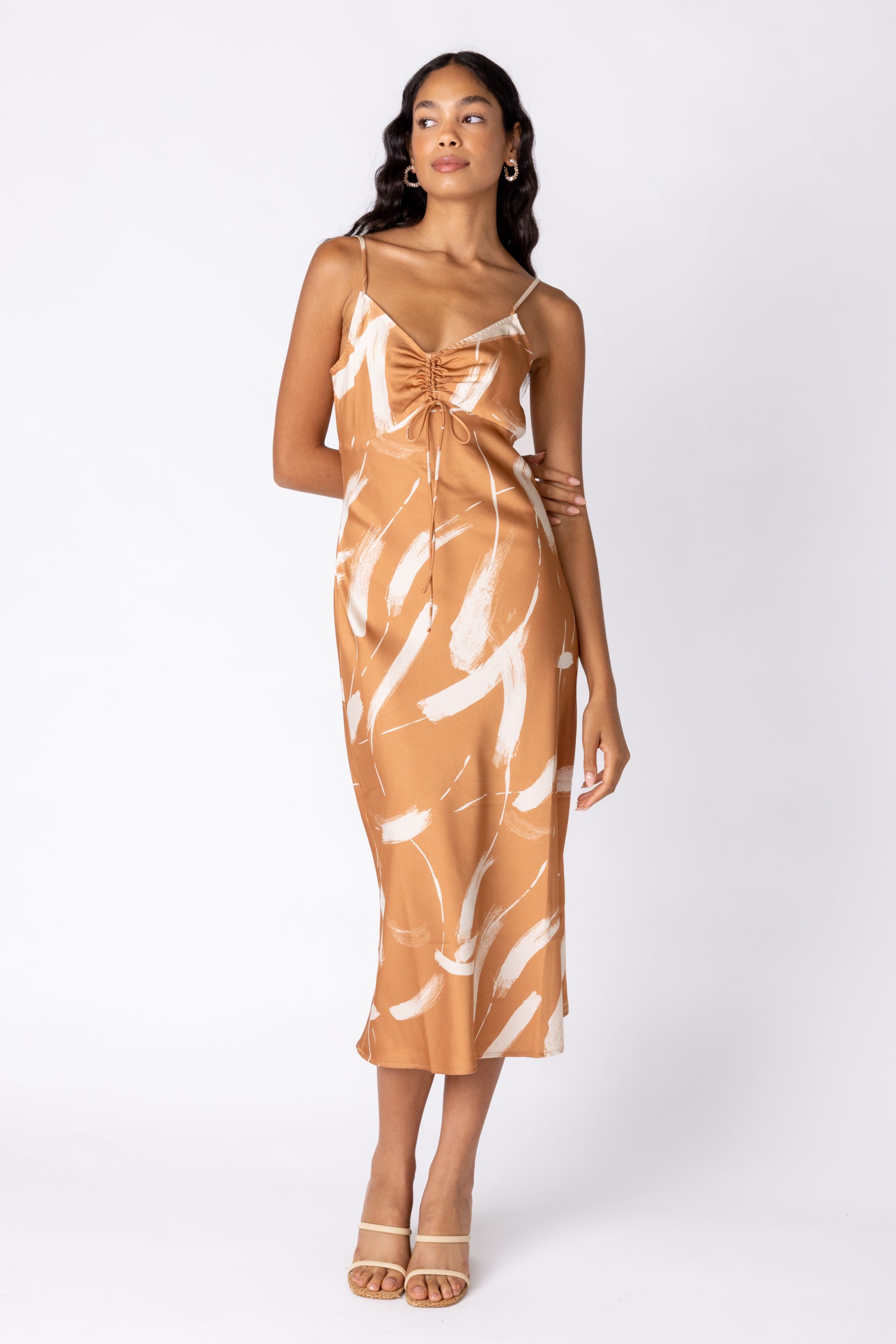 Francis Cinch Detail Slip Dress - fab'rik