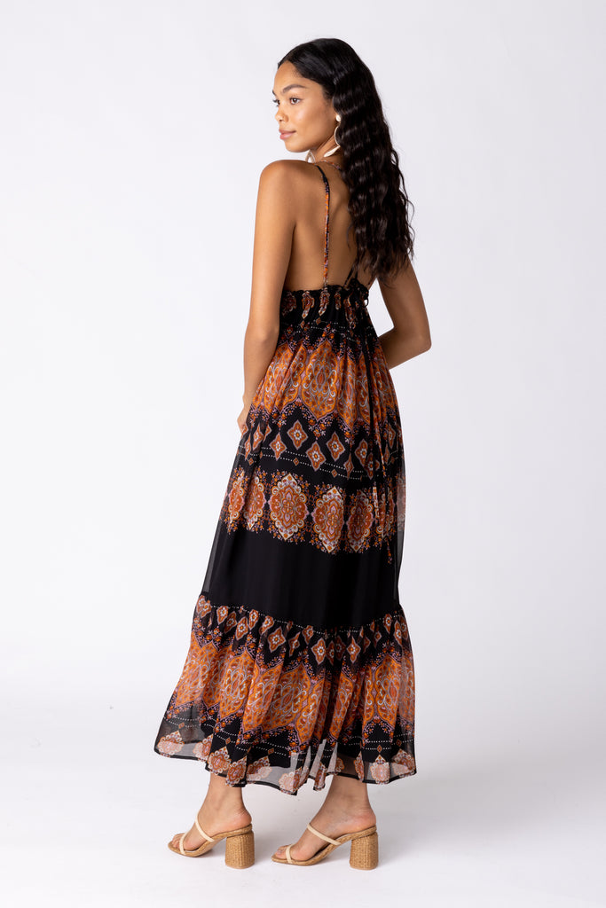 Rorey Cross Back Maxi Dress - fab'rik