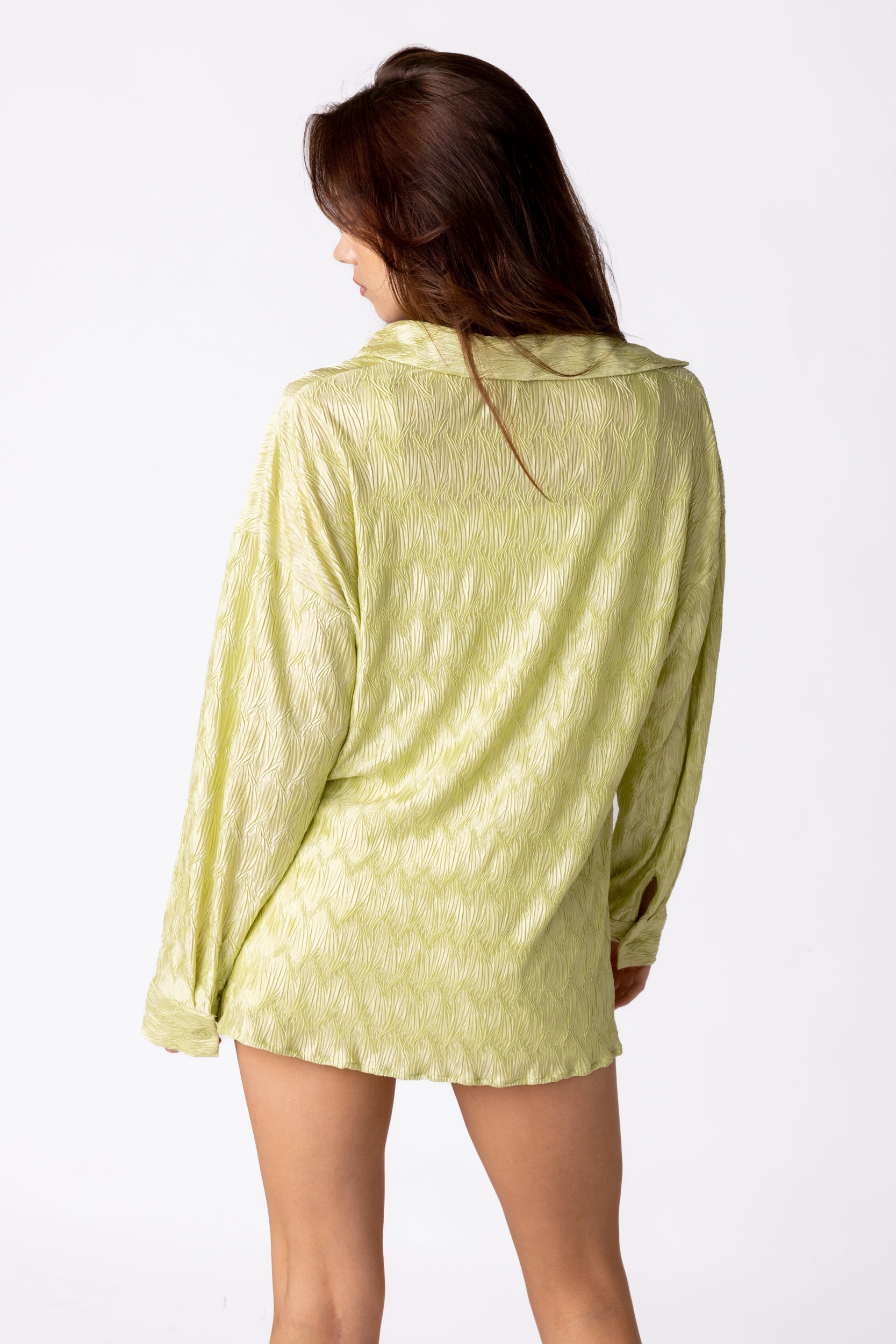 Alora Textured Button Down Blouse - fab'rik