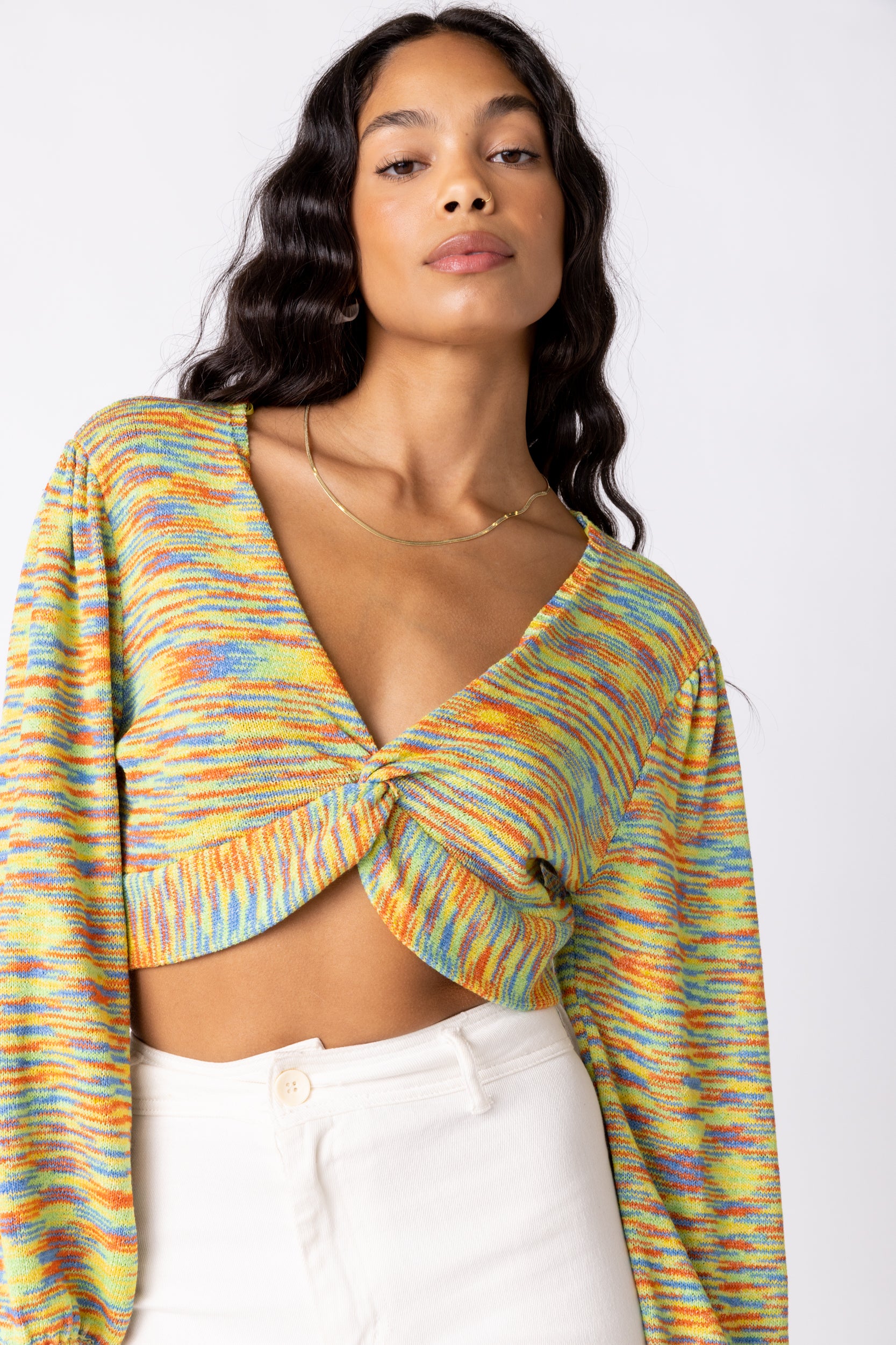Lola Space-Dyed Knit Top - fab'rik