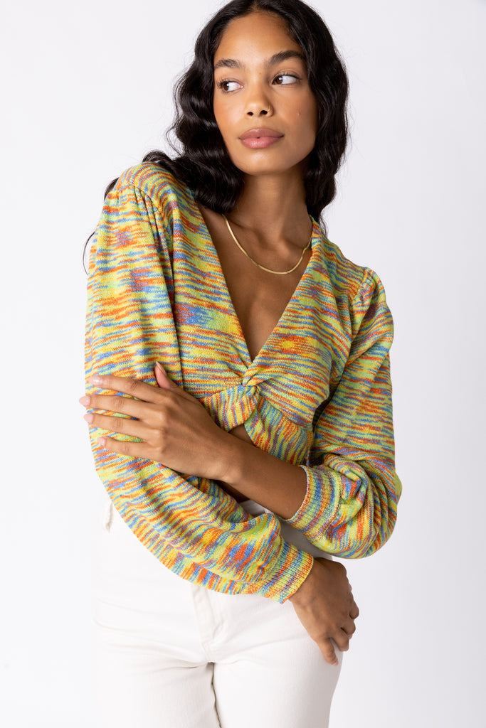 Lola Space-Dyed Knit Top - fab'rik