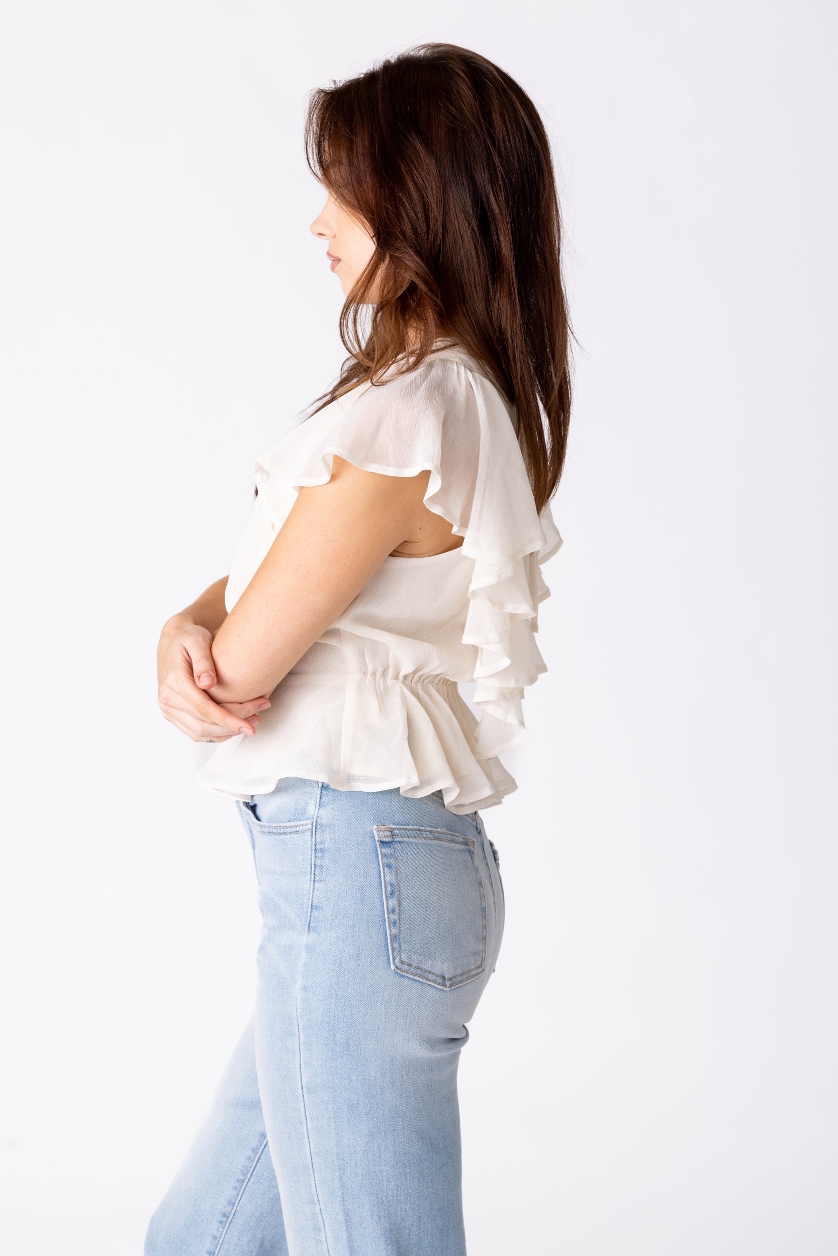 May Chiffon Ruffle Blouse - fab'rik