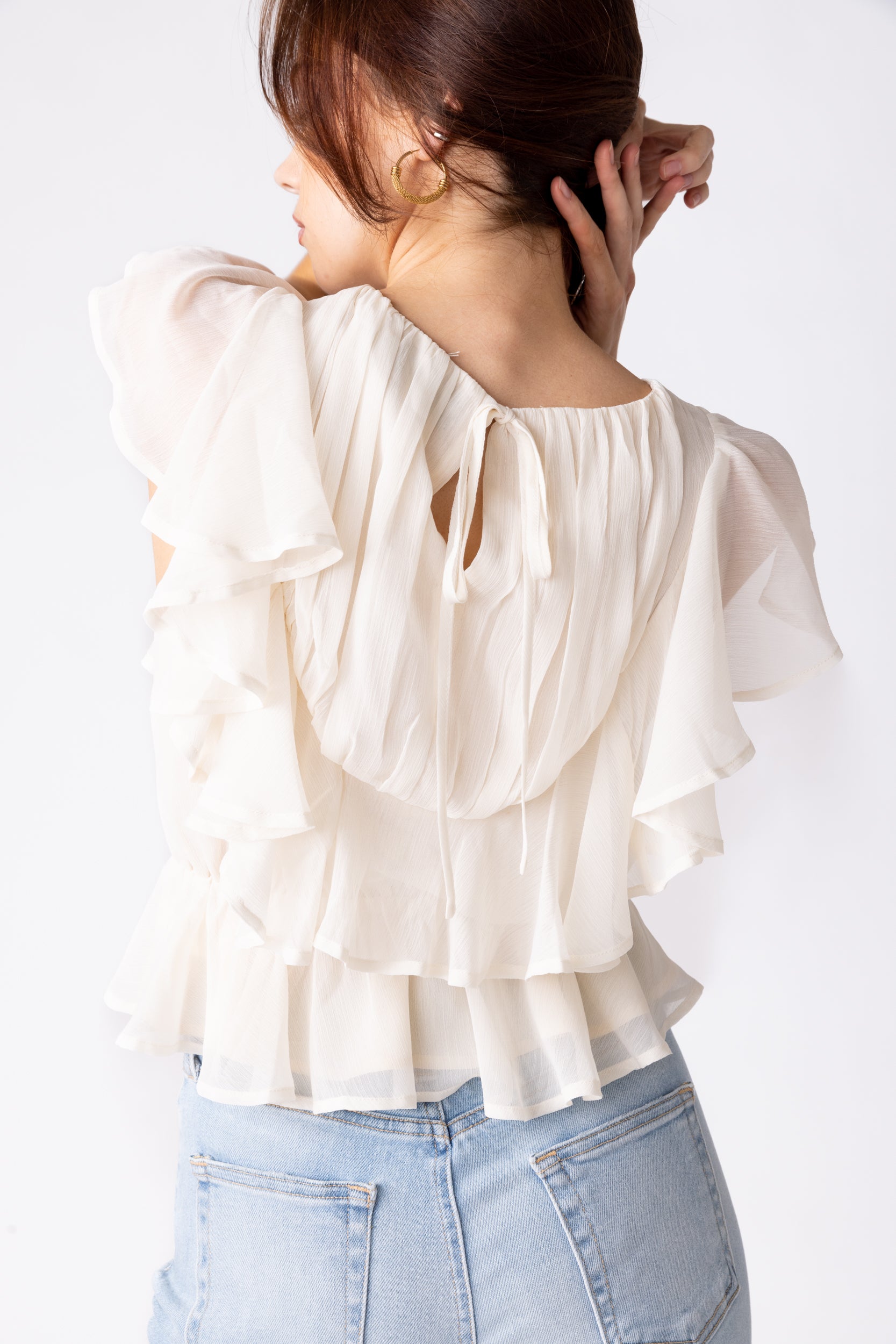 May Chiffon Ruffle Blouse - fab'rik