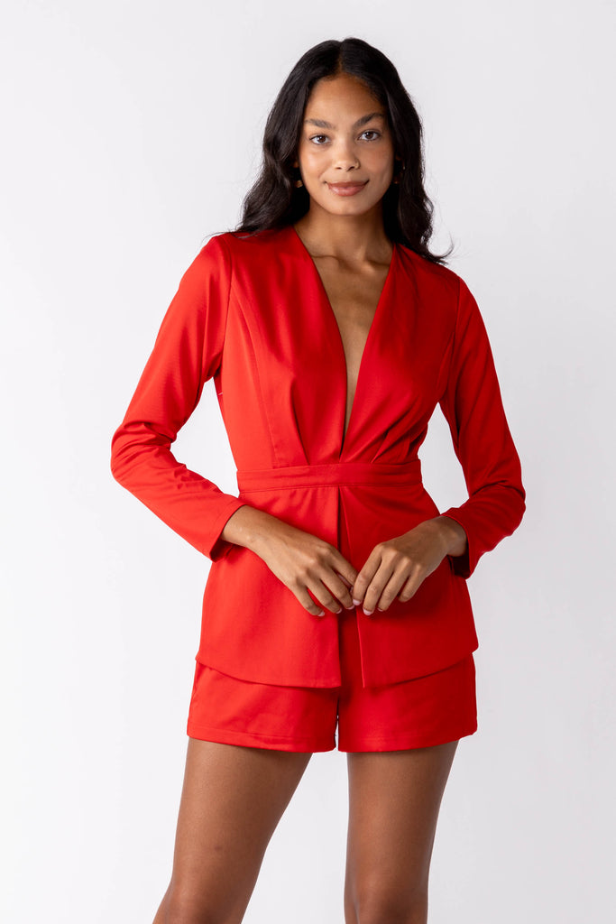 Ruby Plunge Romper - fab'rik