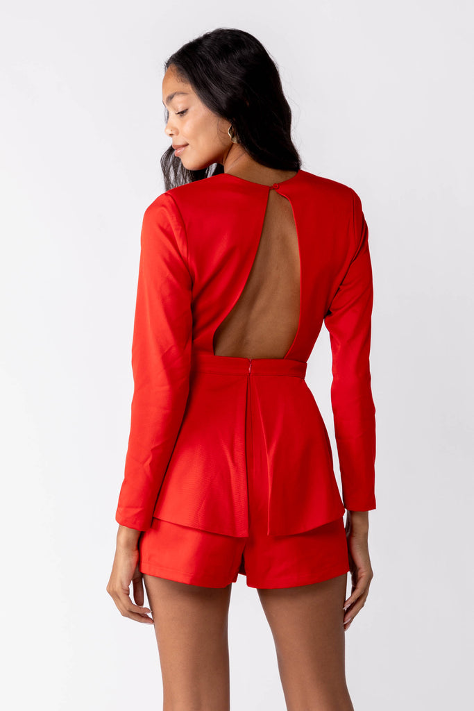 Ruby Plunge Romper - fab'rik