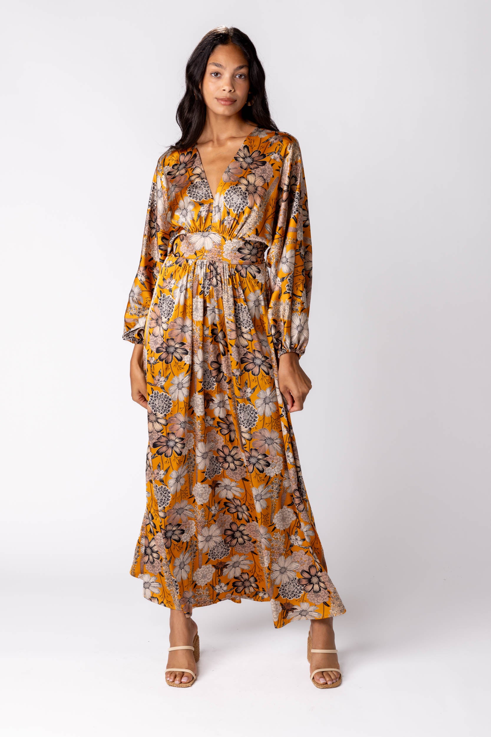 Laurel Batwing Sleeve Maxi Dress - fab'rik
