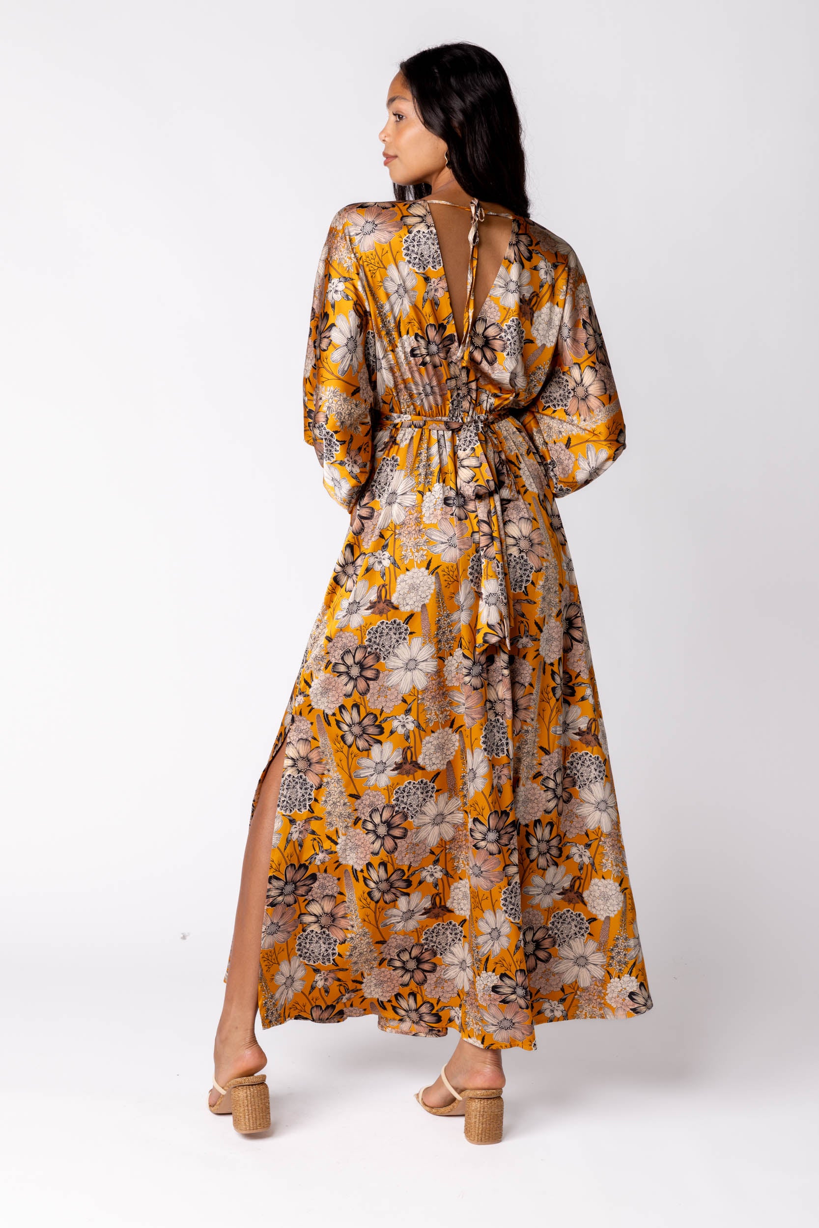 Laurel Batwing Sleeve Maxi Dress - fab'rik