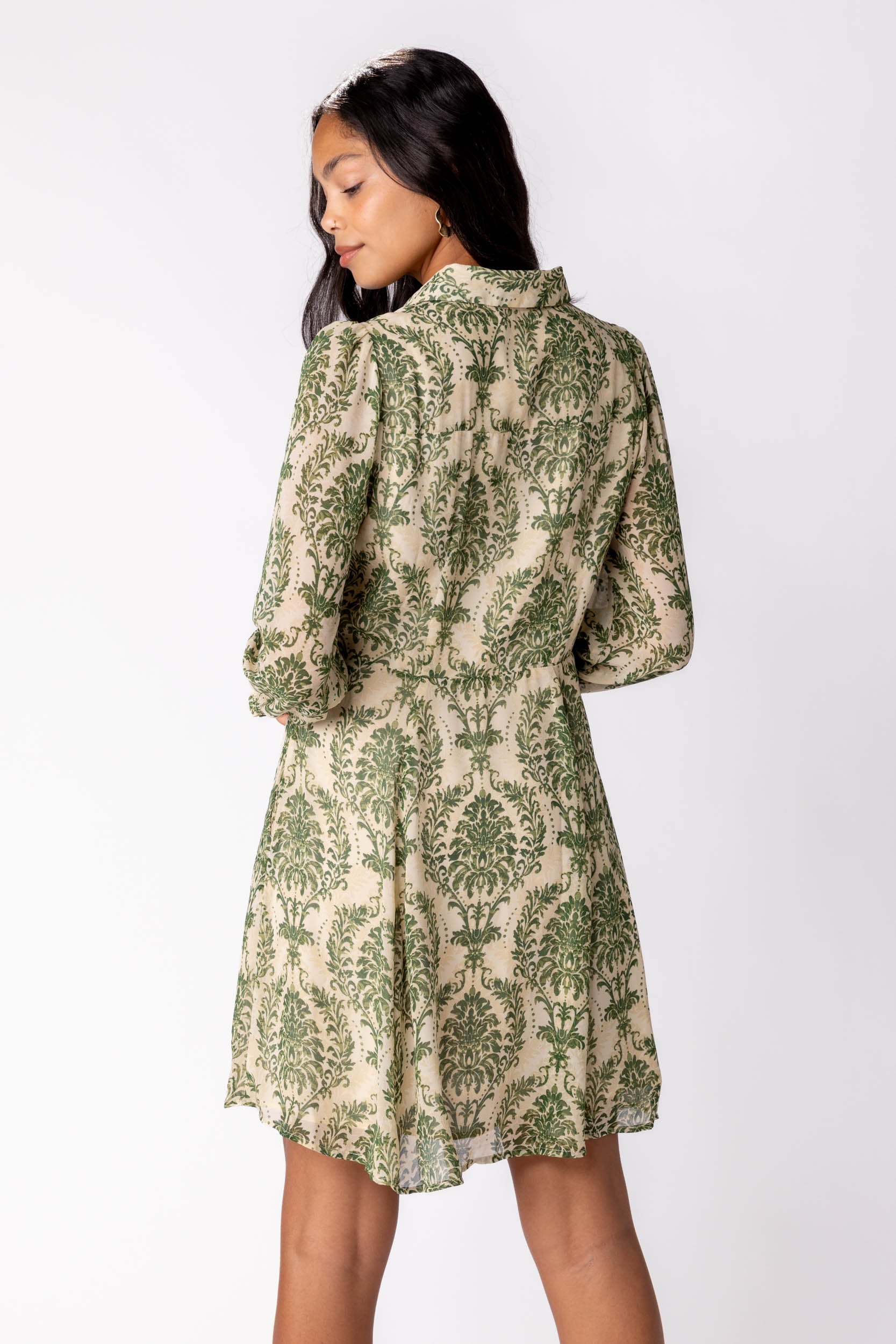 Teagan Chiffon Shirt Dress - fab'rik