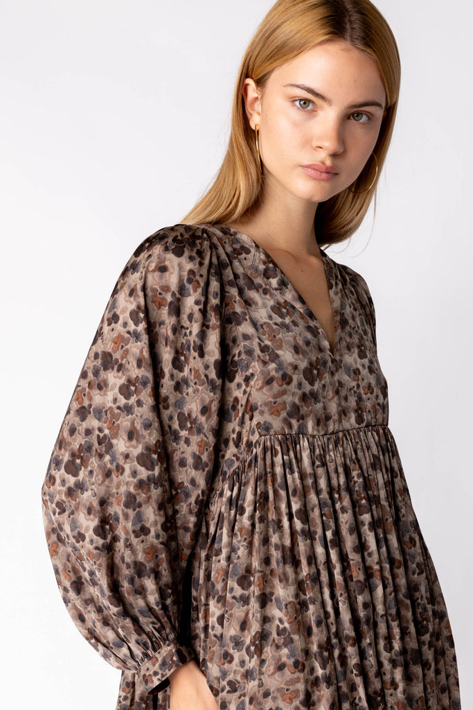 Cierra Peasant Sleeve Dress - fab'rik