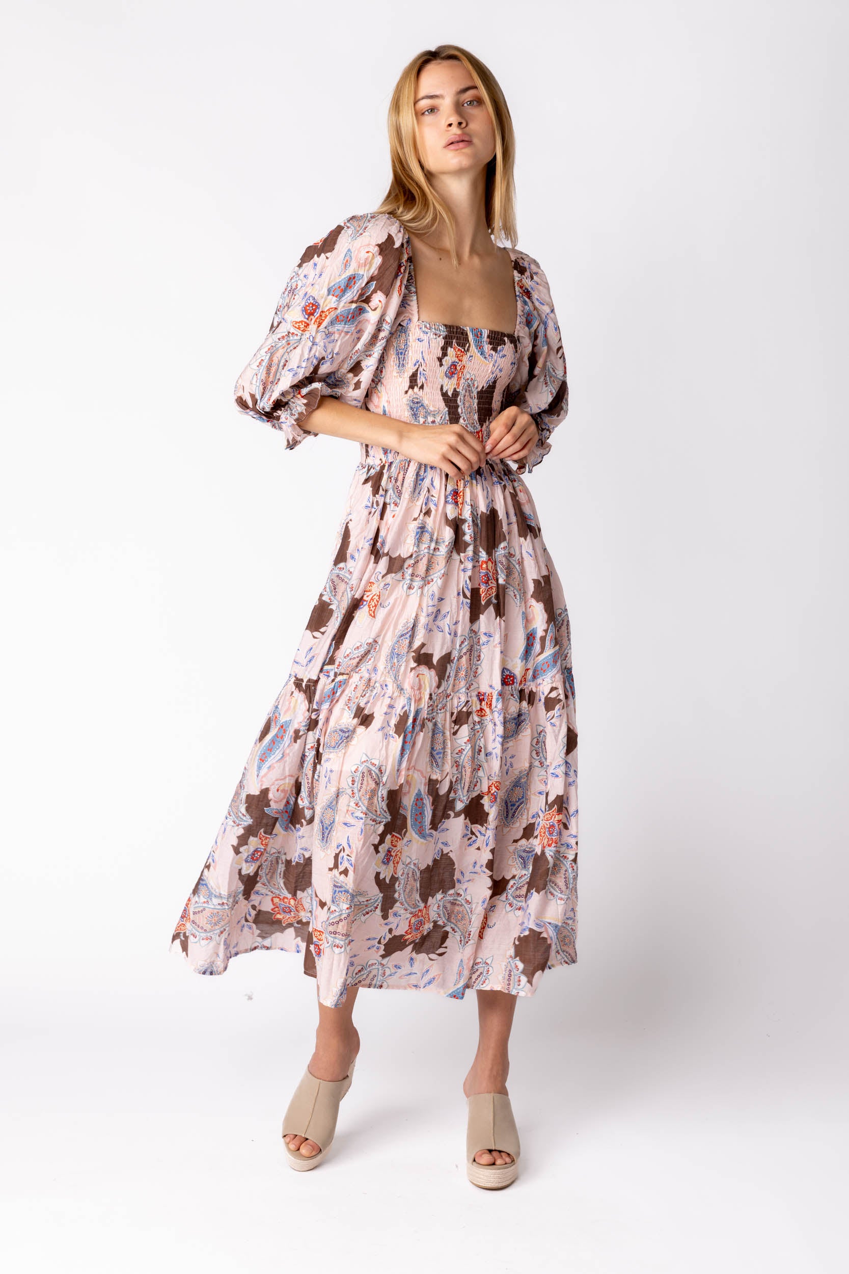Blake Smocked Maxi Dress - fab'rik