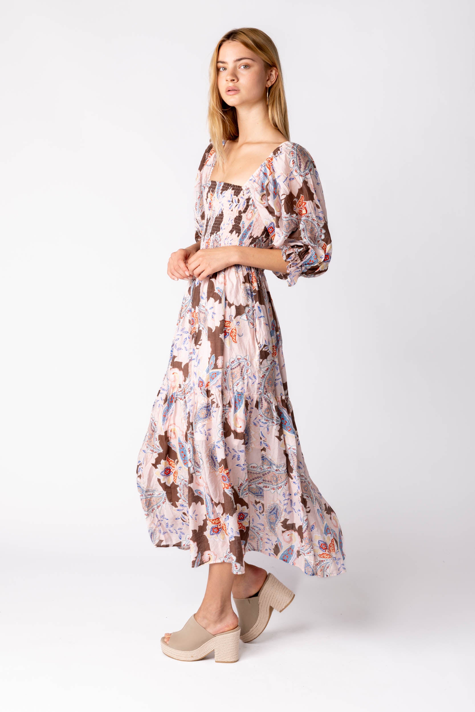 Blake Smocked Maxi Dress - fab'rik