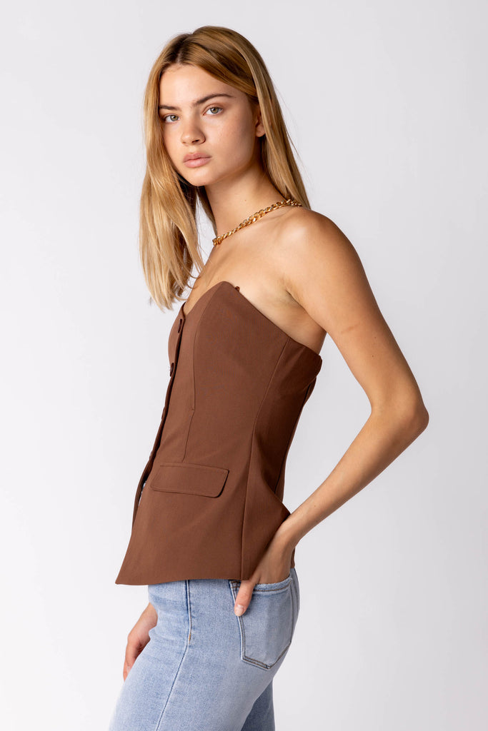 Briley Tailored Strapless Top - fab'rik