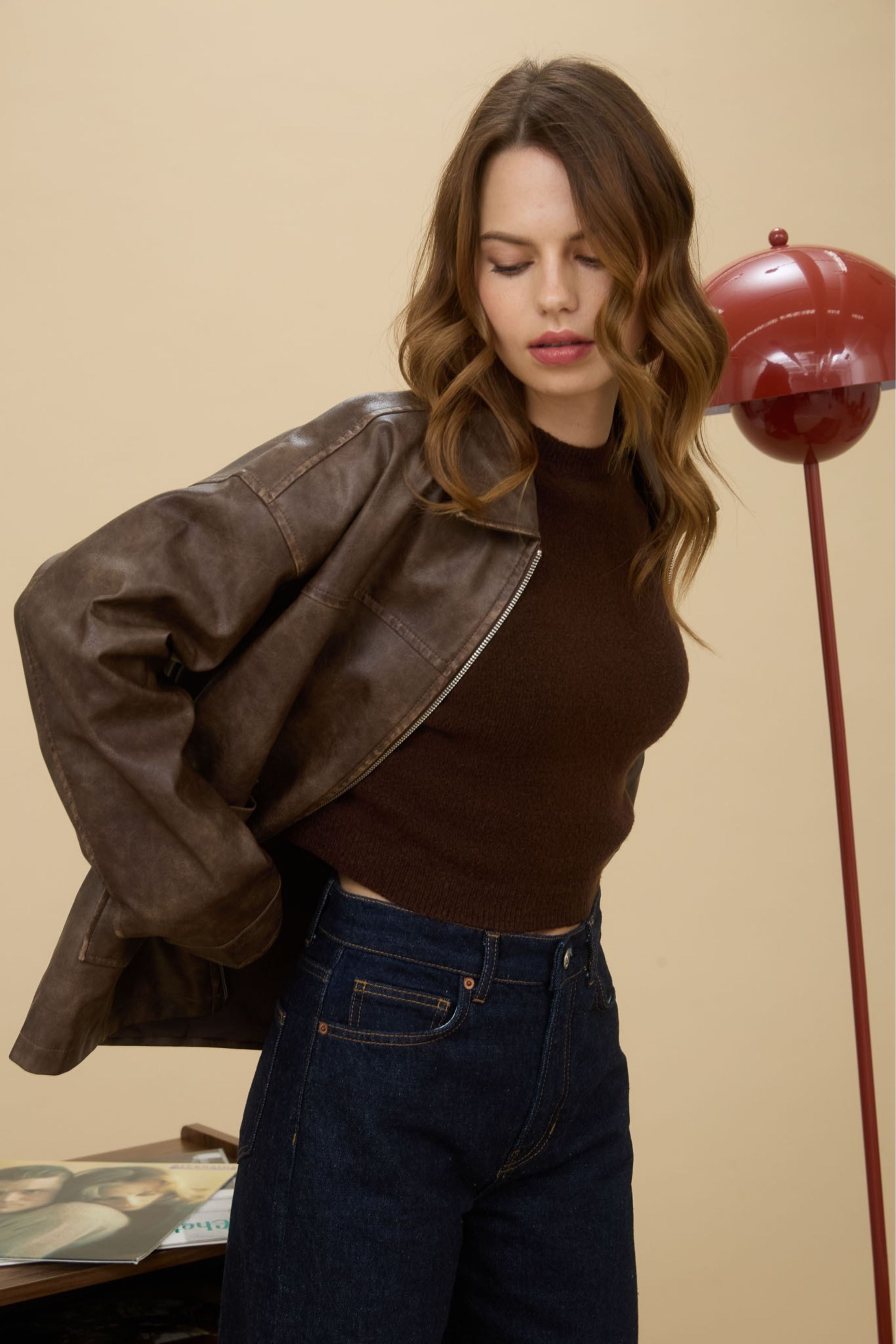 Evie Faux Leather Jacket