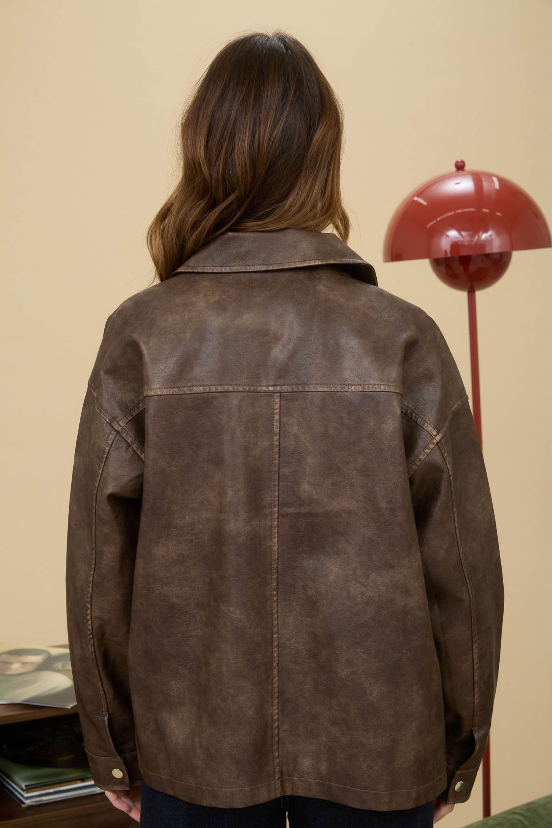 Evie Faux Leather Jacket