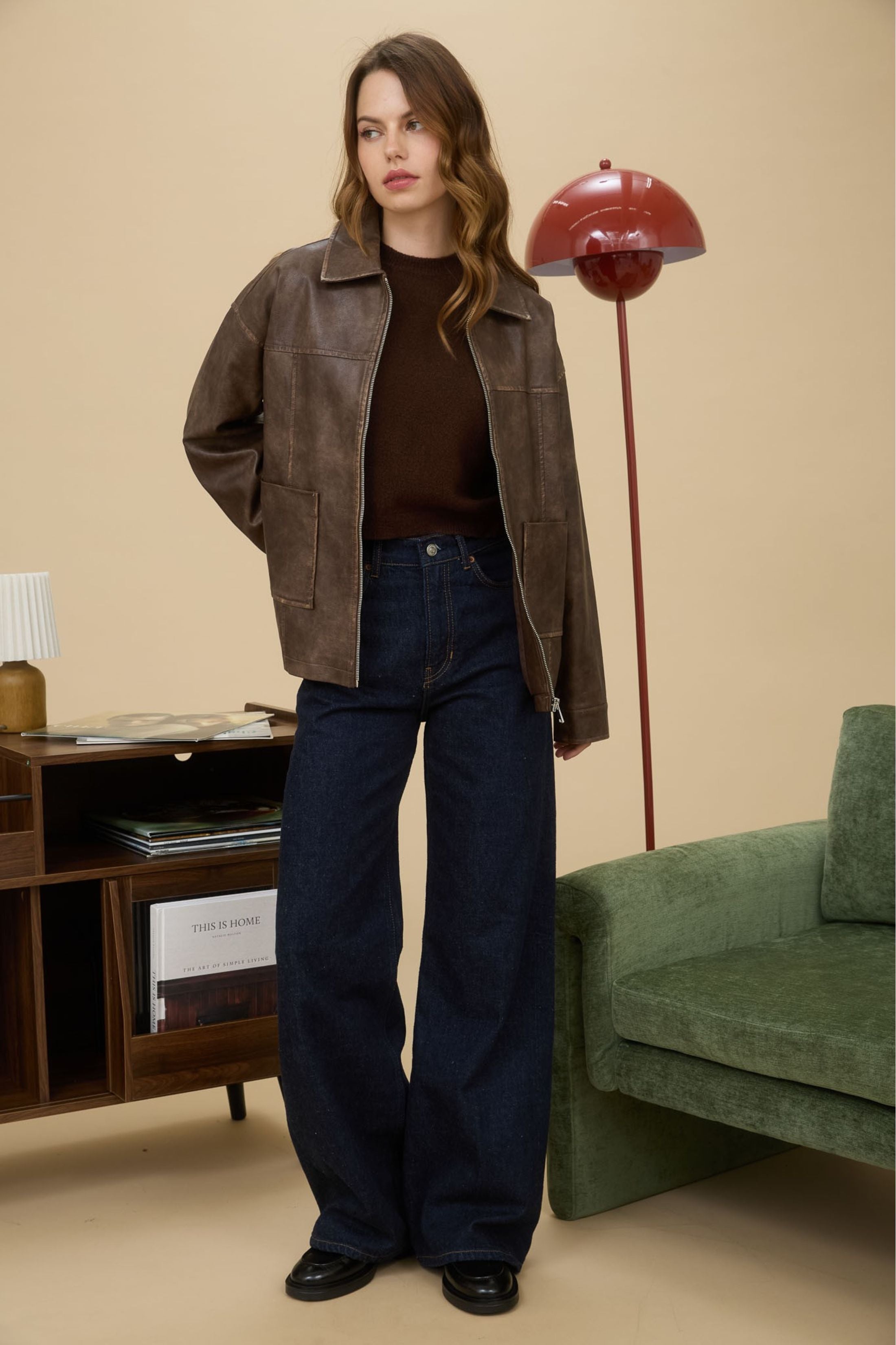 Evie Faux Leather Jacket