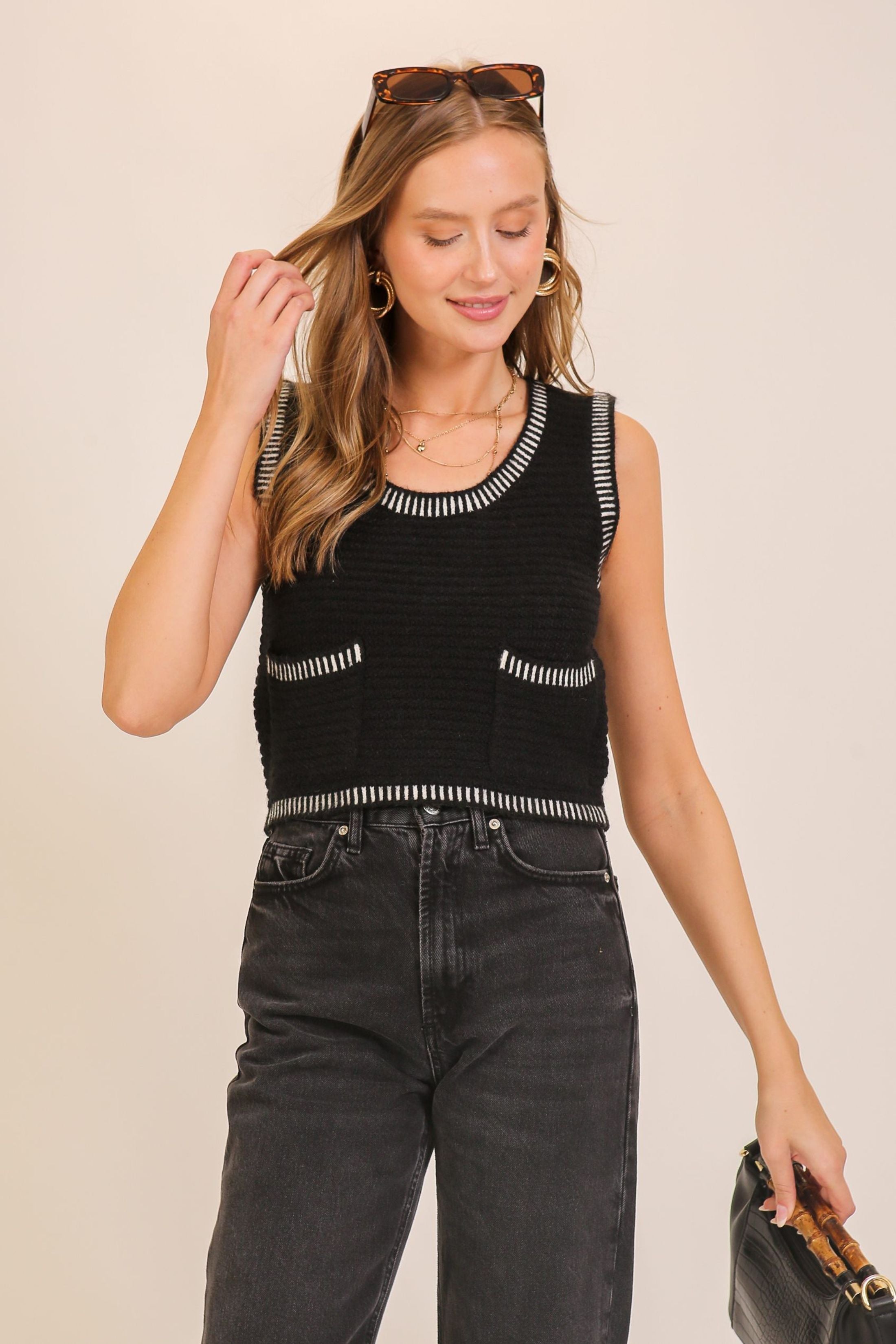 Kingsley Edge Stitch Vest