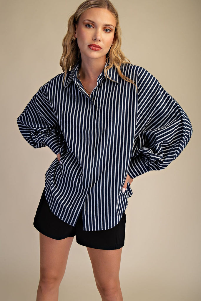 Caryn Voluminous Sleeve Blouse